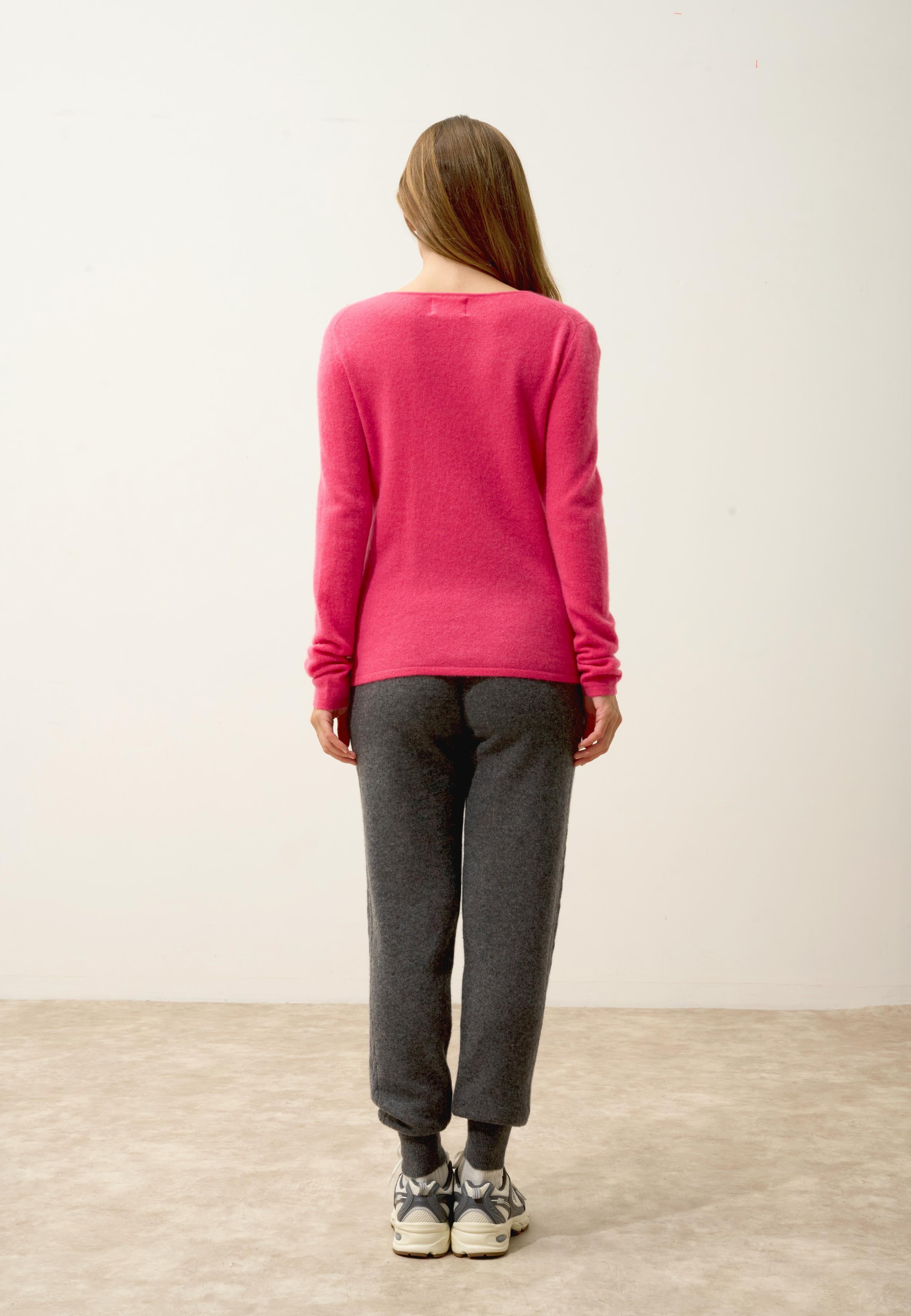 VIVIAN pull col rond fraise