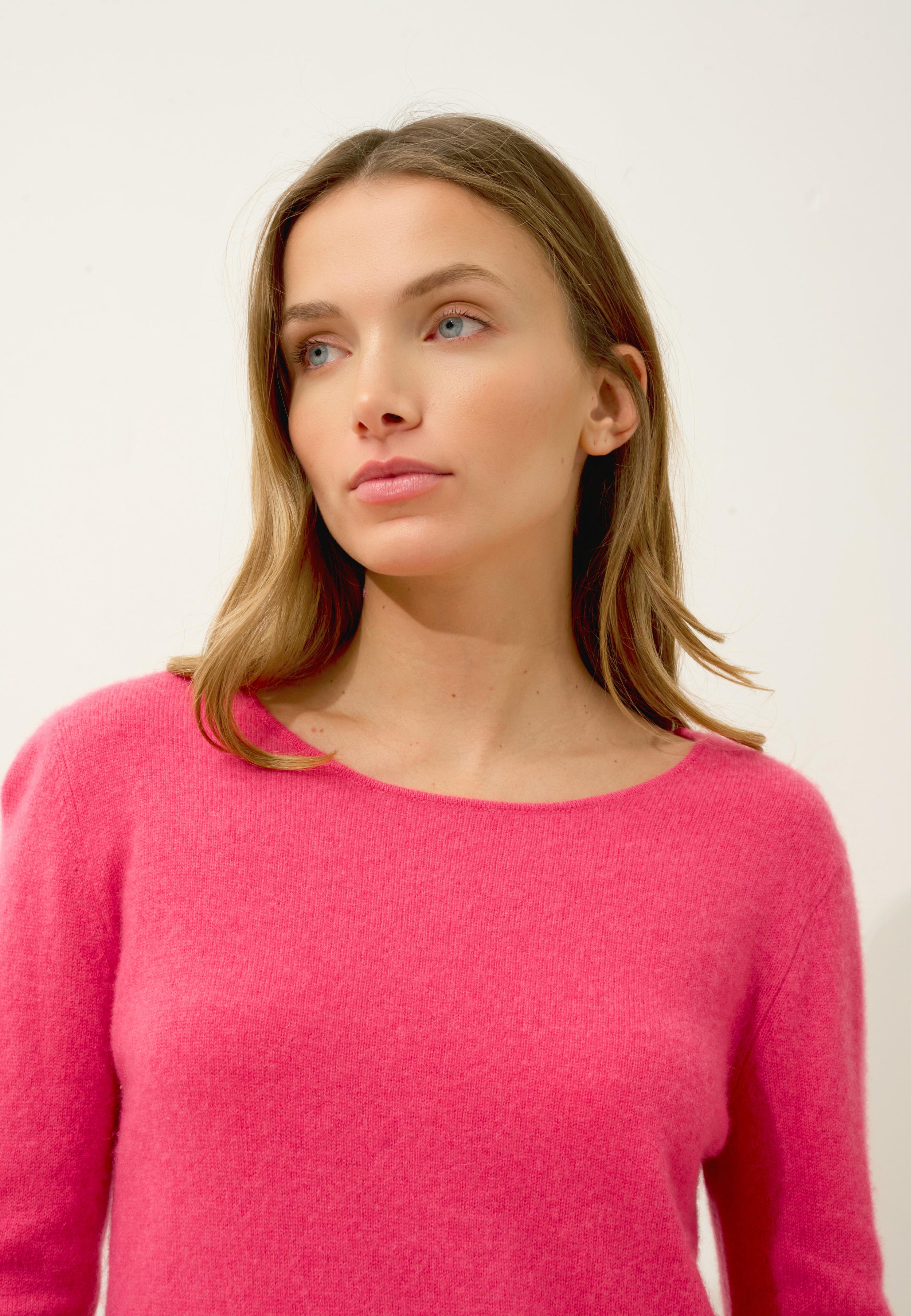 VIVIAN pull col rond fraise