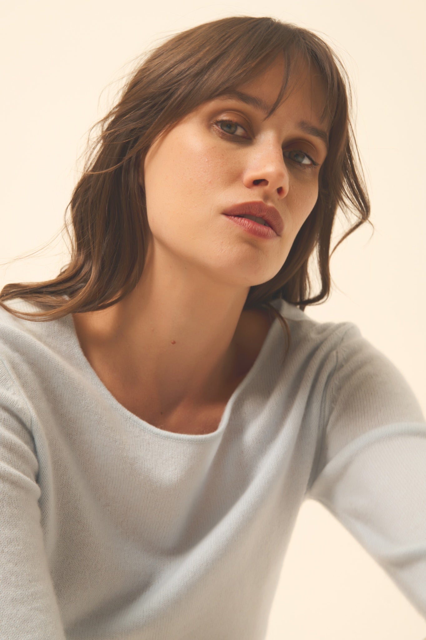 VIVIAN pull col rond givre