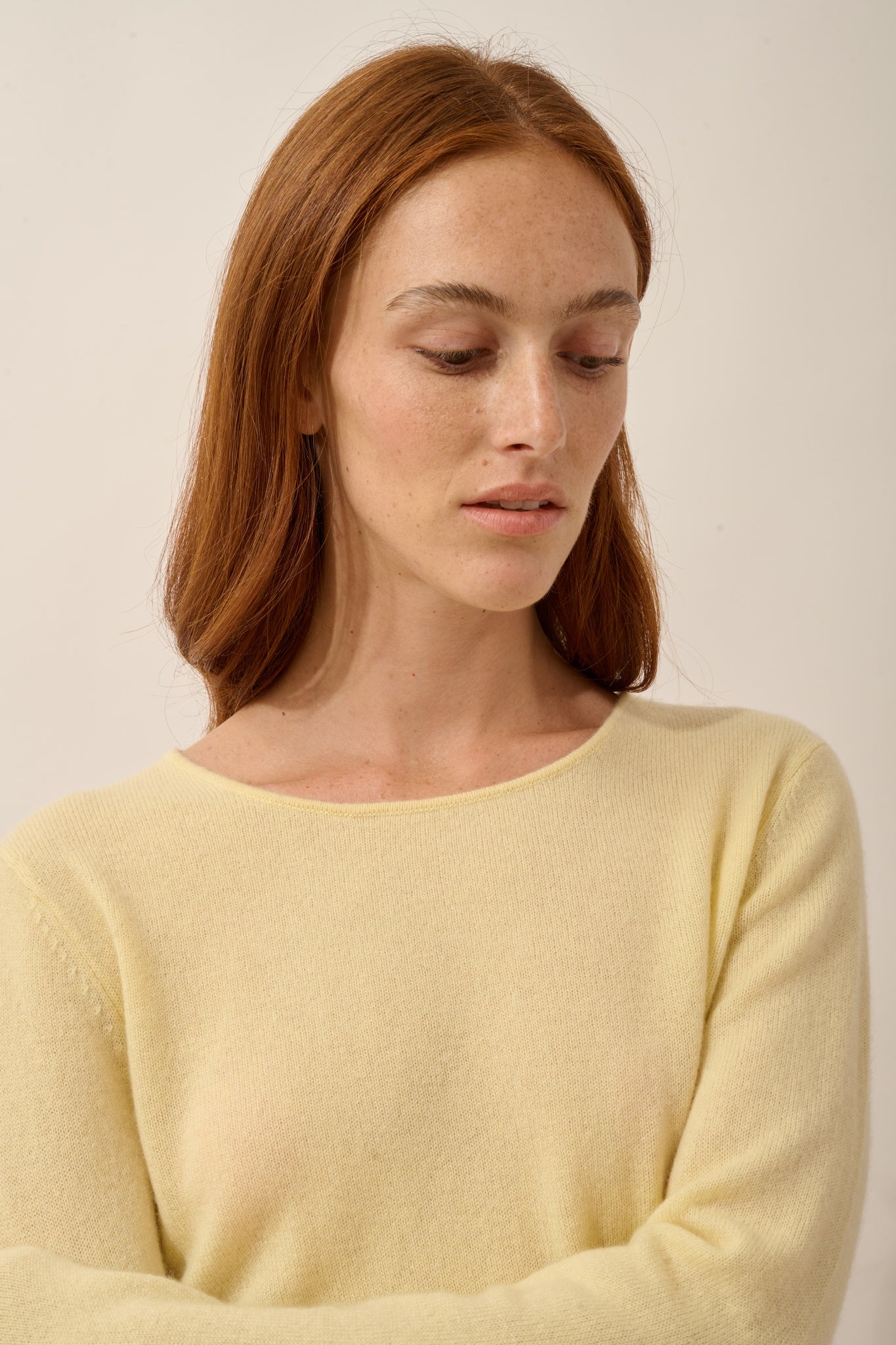 VIVIAN pull col rond limonade