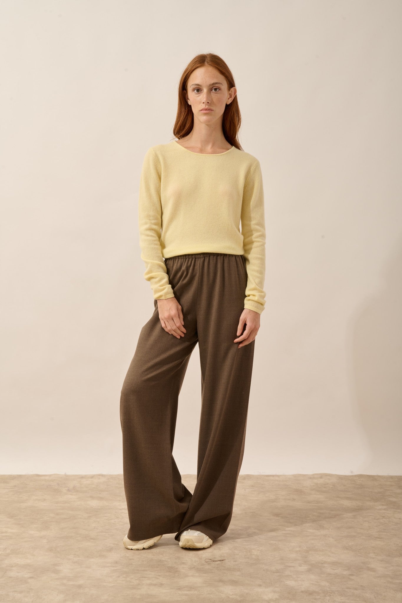 vivian pull col rond limonade