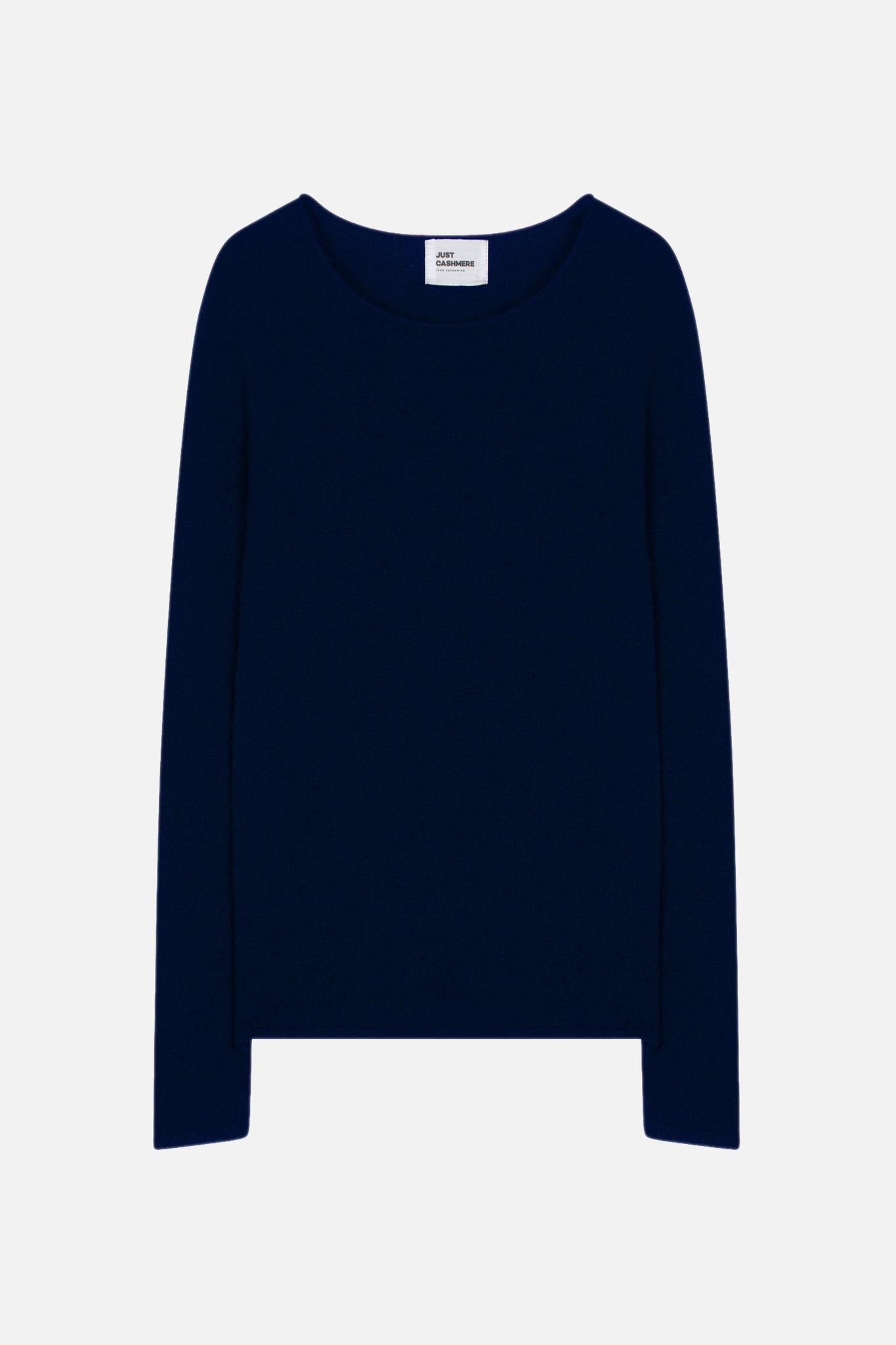 VIVIAN pull col rond navy