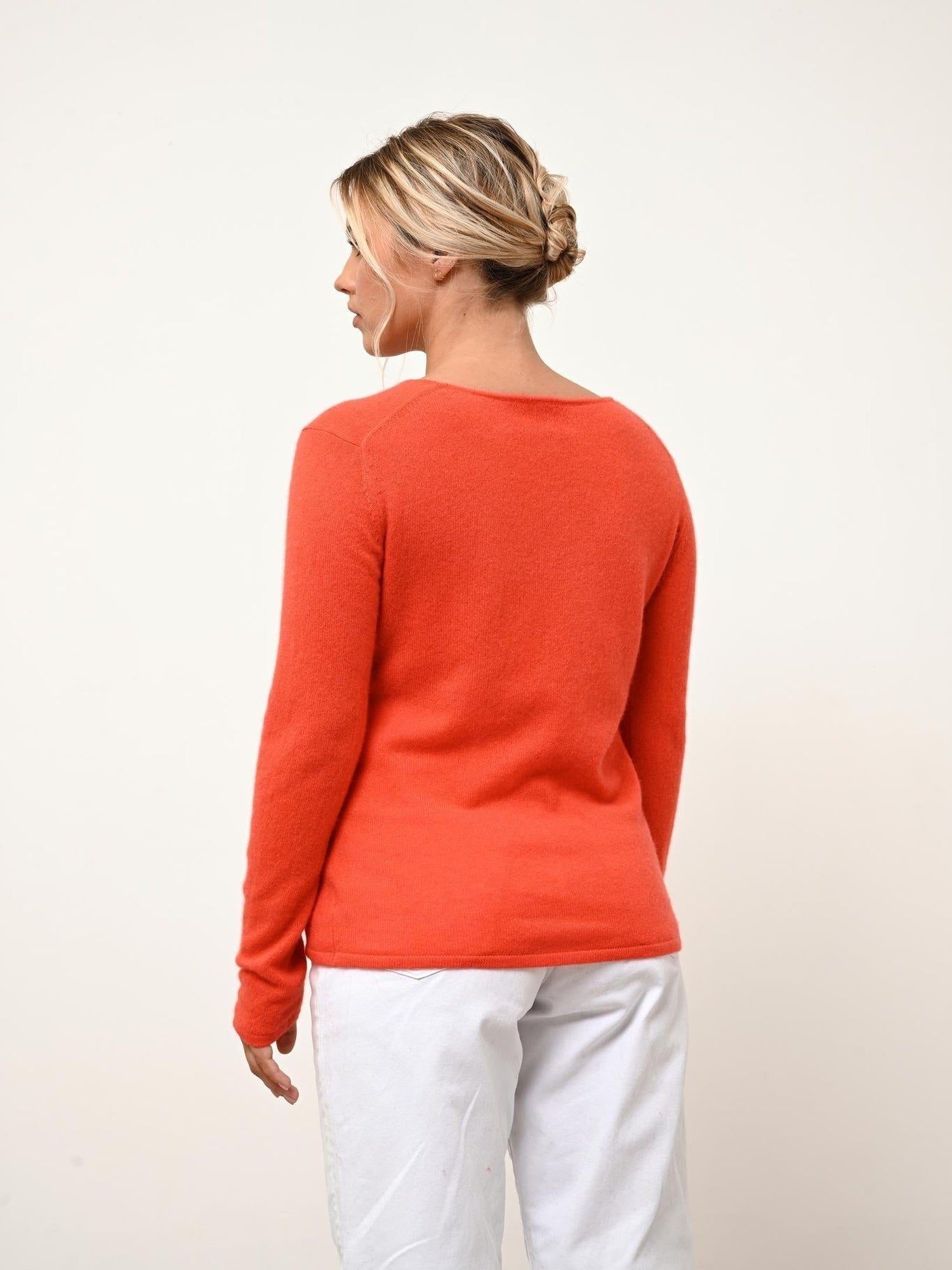VIVIAN pull col rond orange