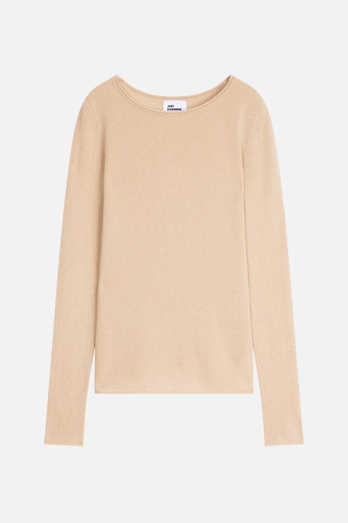 VIVIAN pull col rond sable