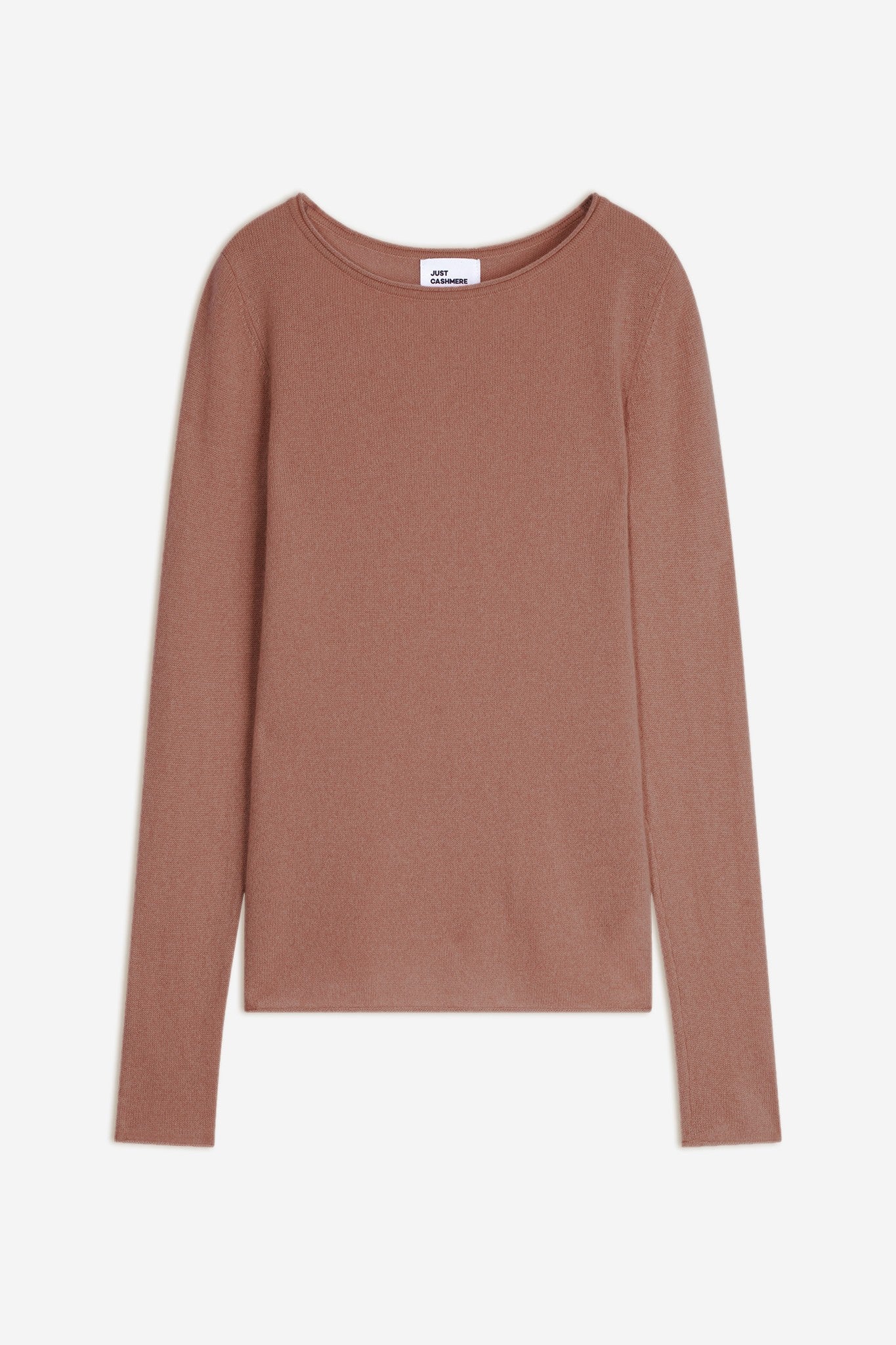 vivian pull col rond terracota