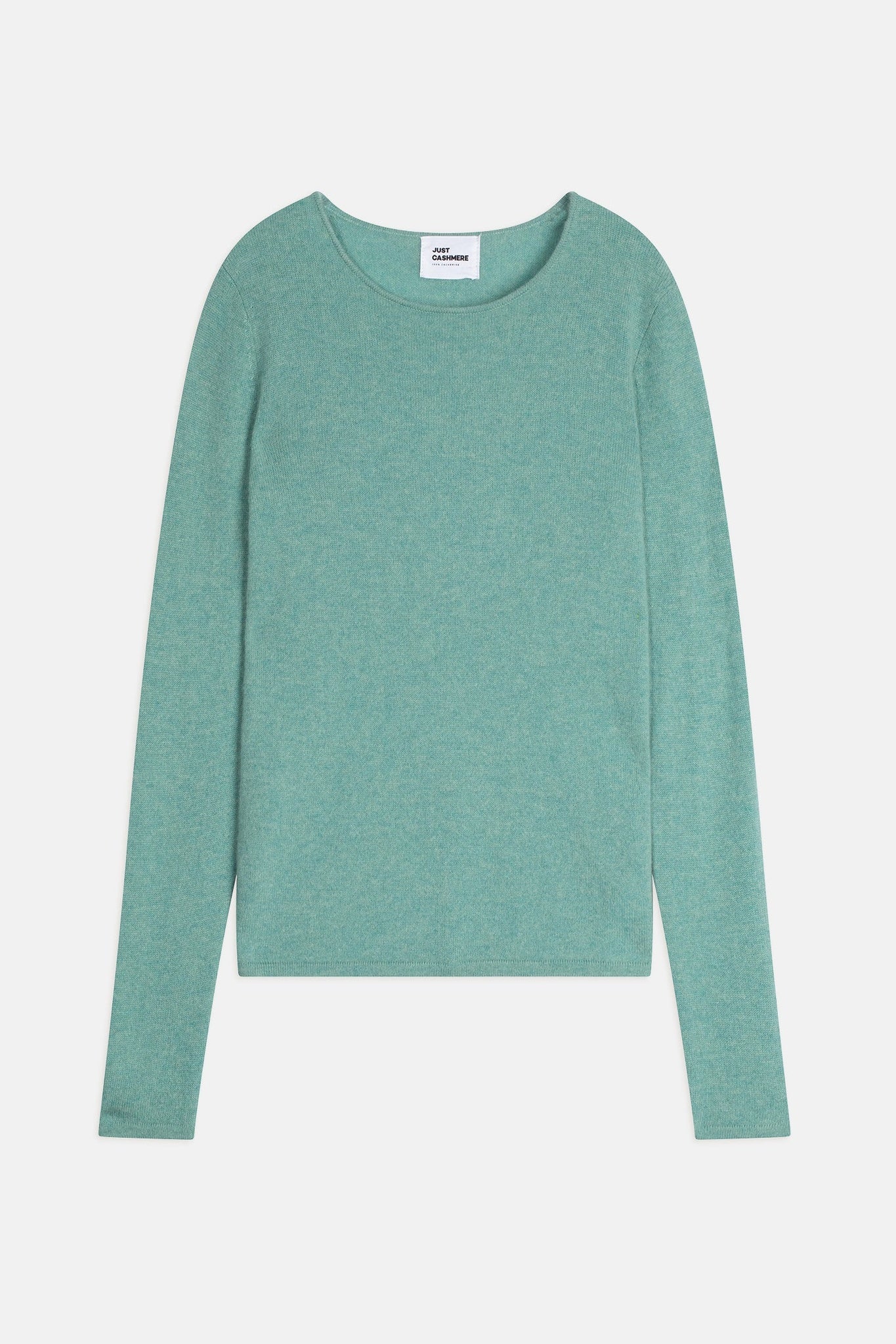 VIVIAN pull col rond vert chiné