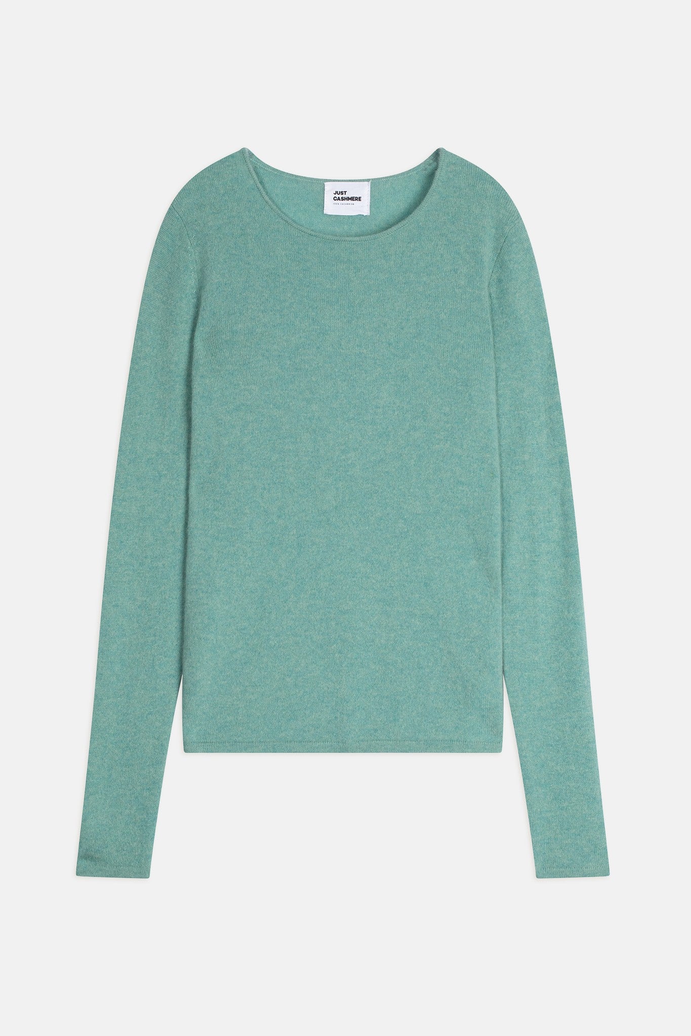 vivian pull col rond vert chiné