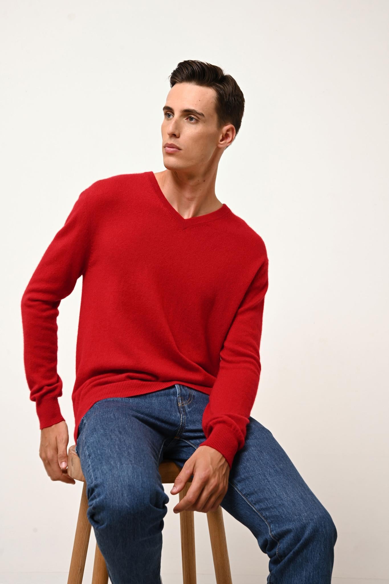 WALT pull col v rouge