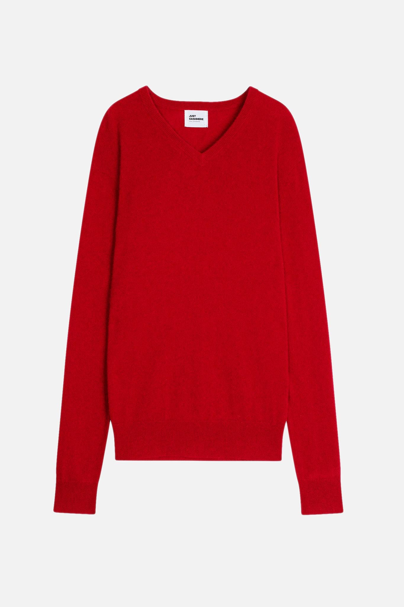WALT red v-neck sweater
