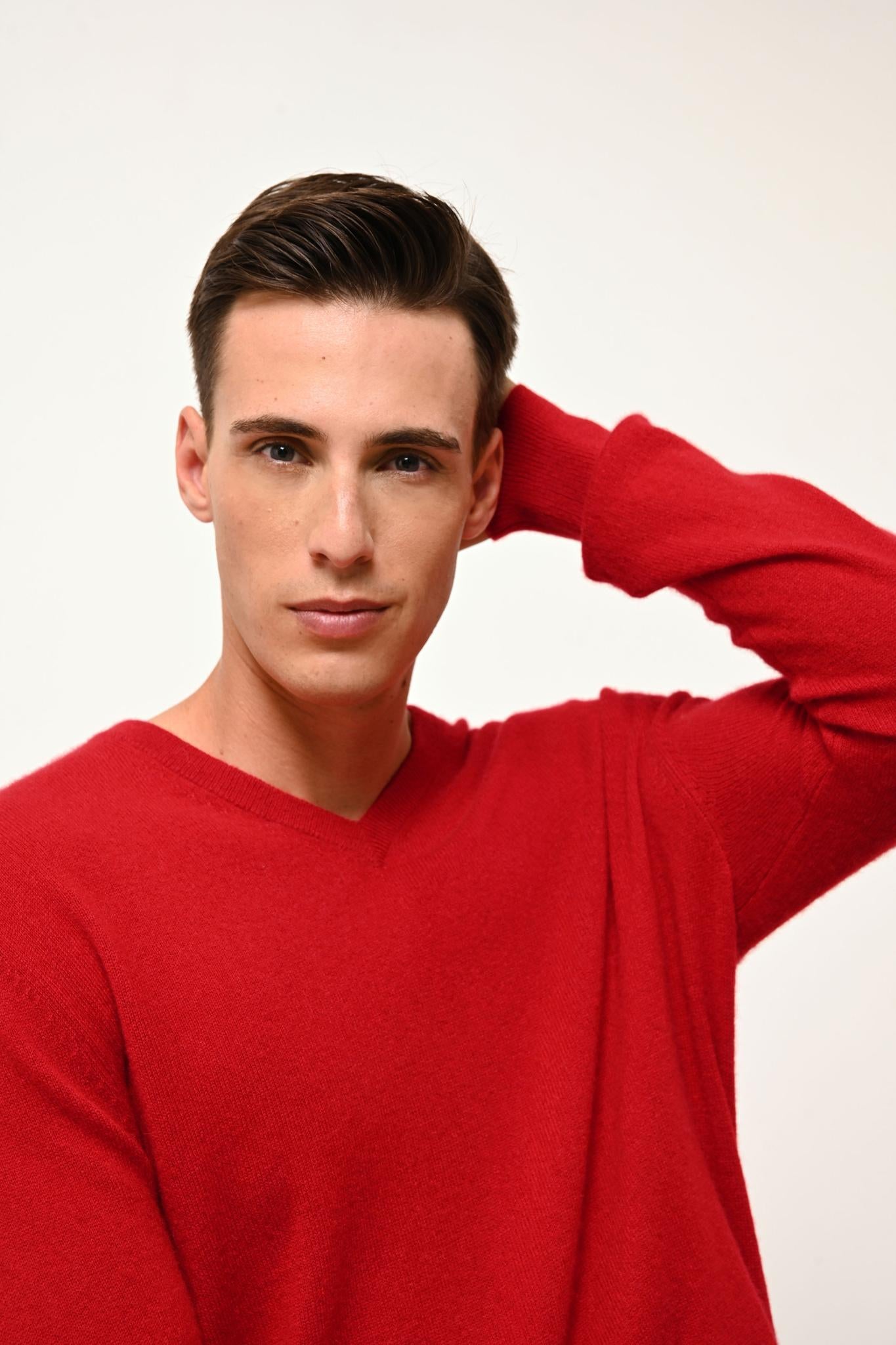 WALT pull col v rouge