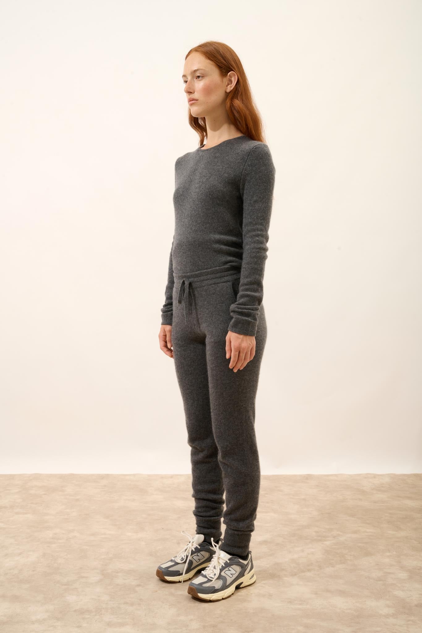WENDY jogging suit anthracite mottled