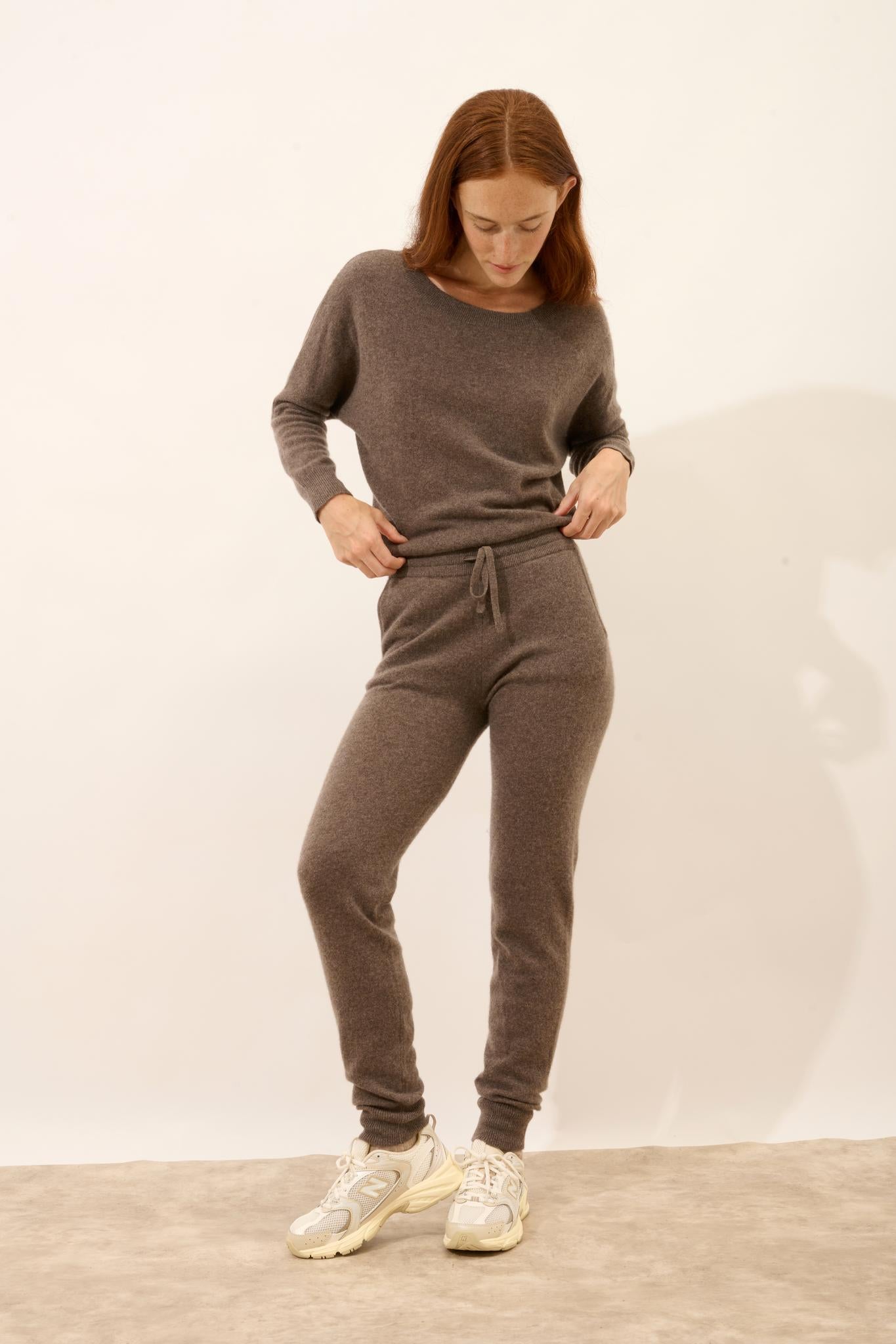 WENDY taupe mottled jogging suit