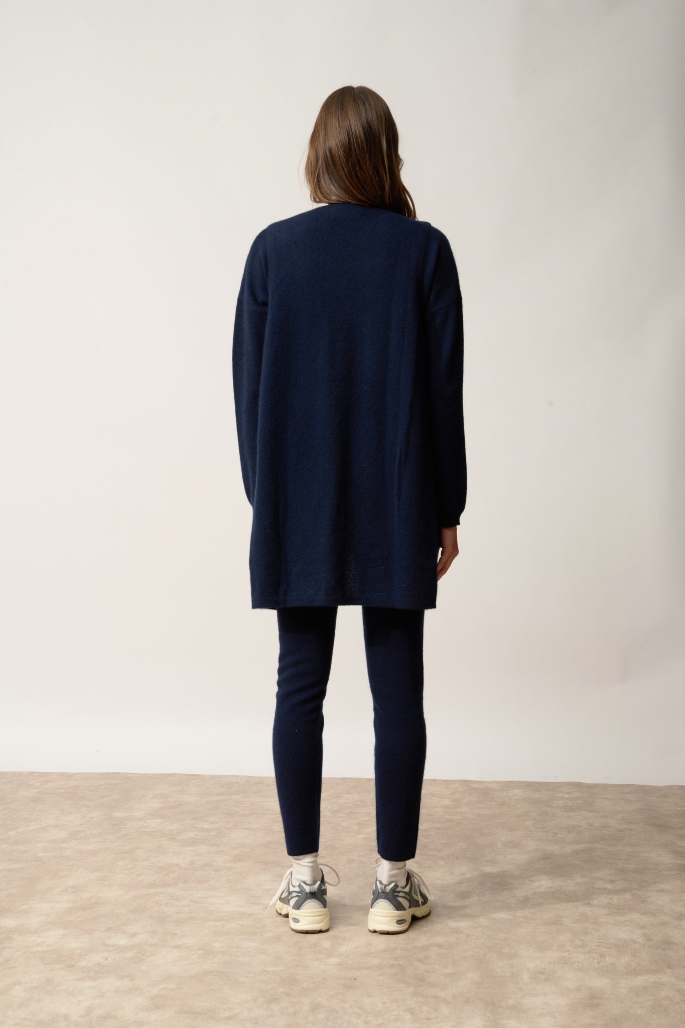 WISHAW round-neck cardigan navy
