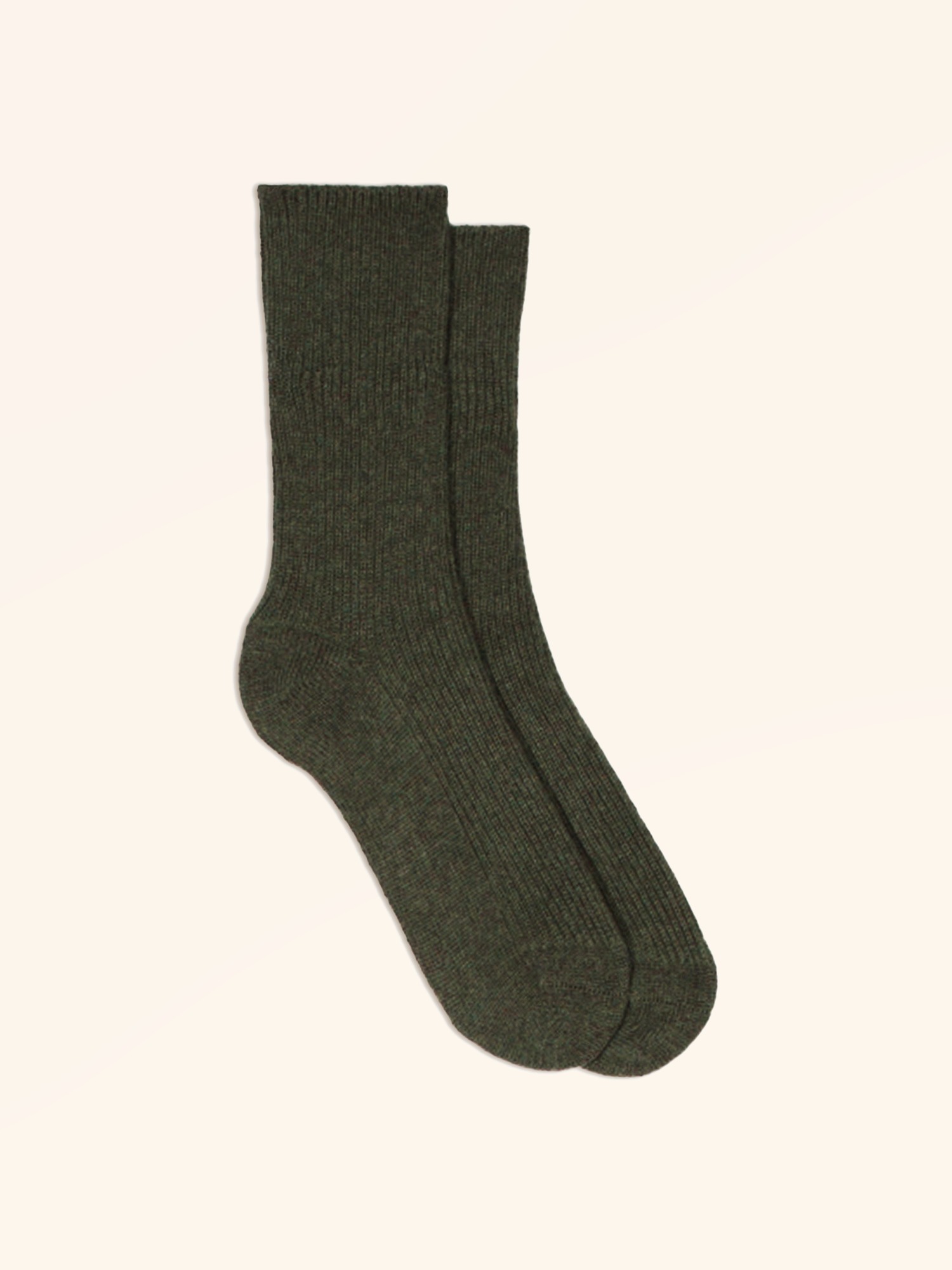 Chaussettes 4 Fils Kaki Chiné