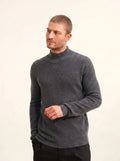 EVA Pull Col Montant Anthracite Chiné