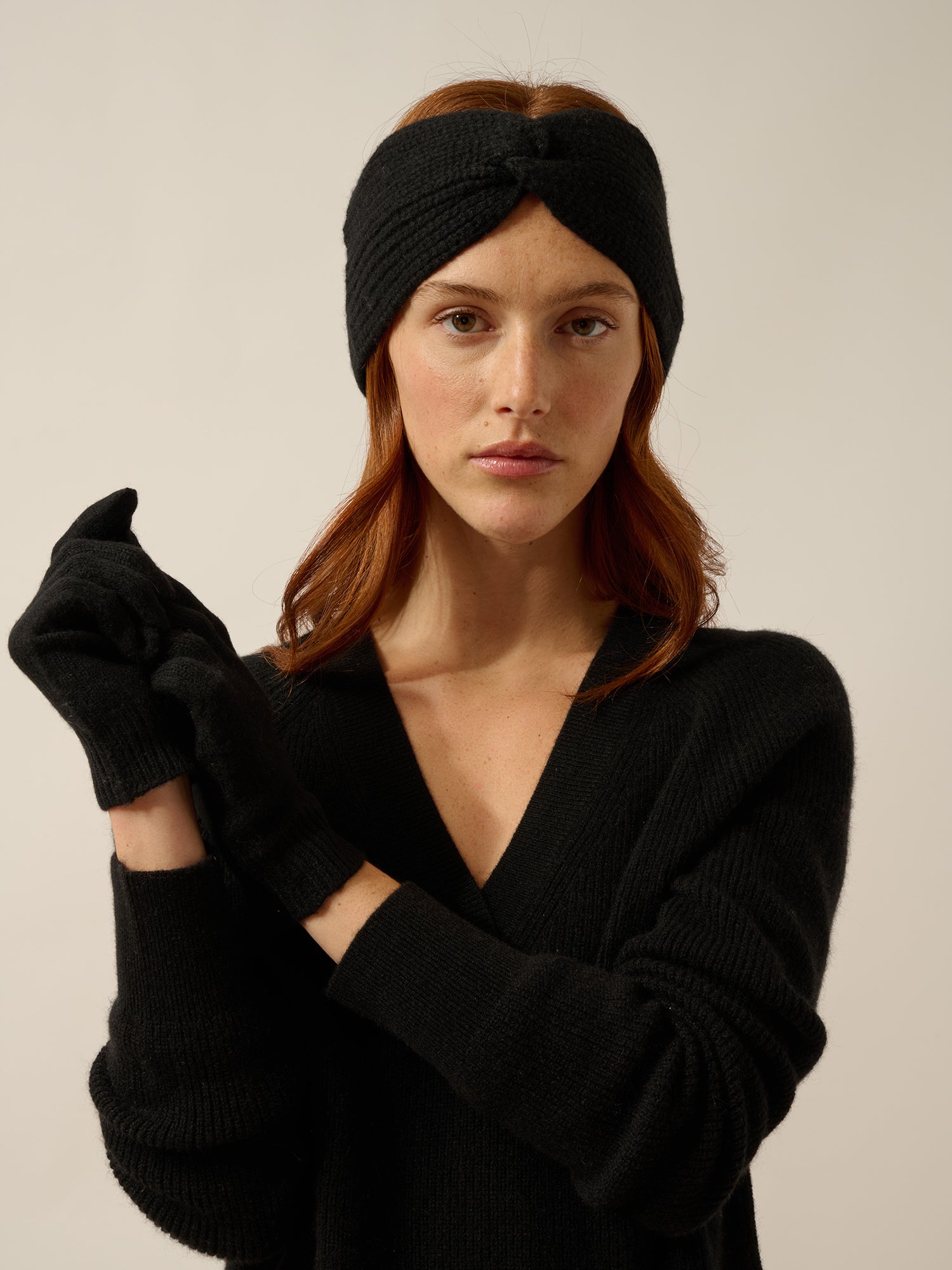 YANN gants 4 fils noir