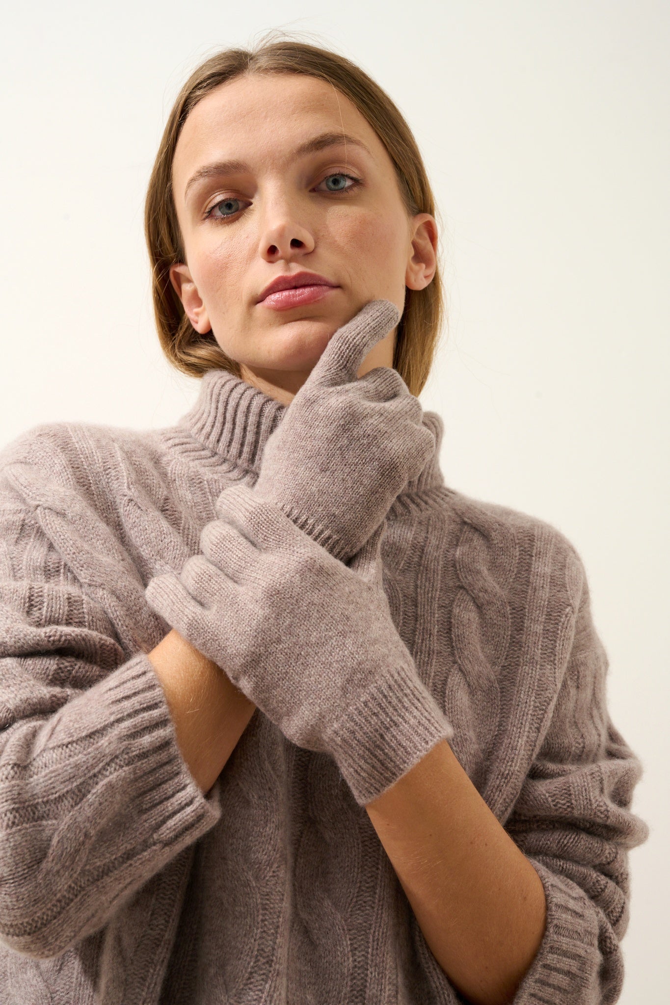 YANN gloves  heathered caribou