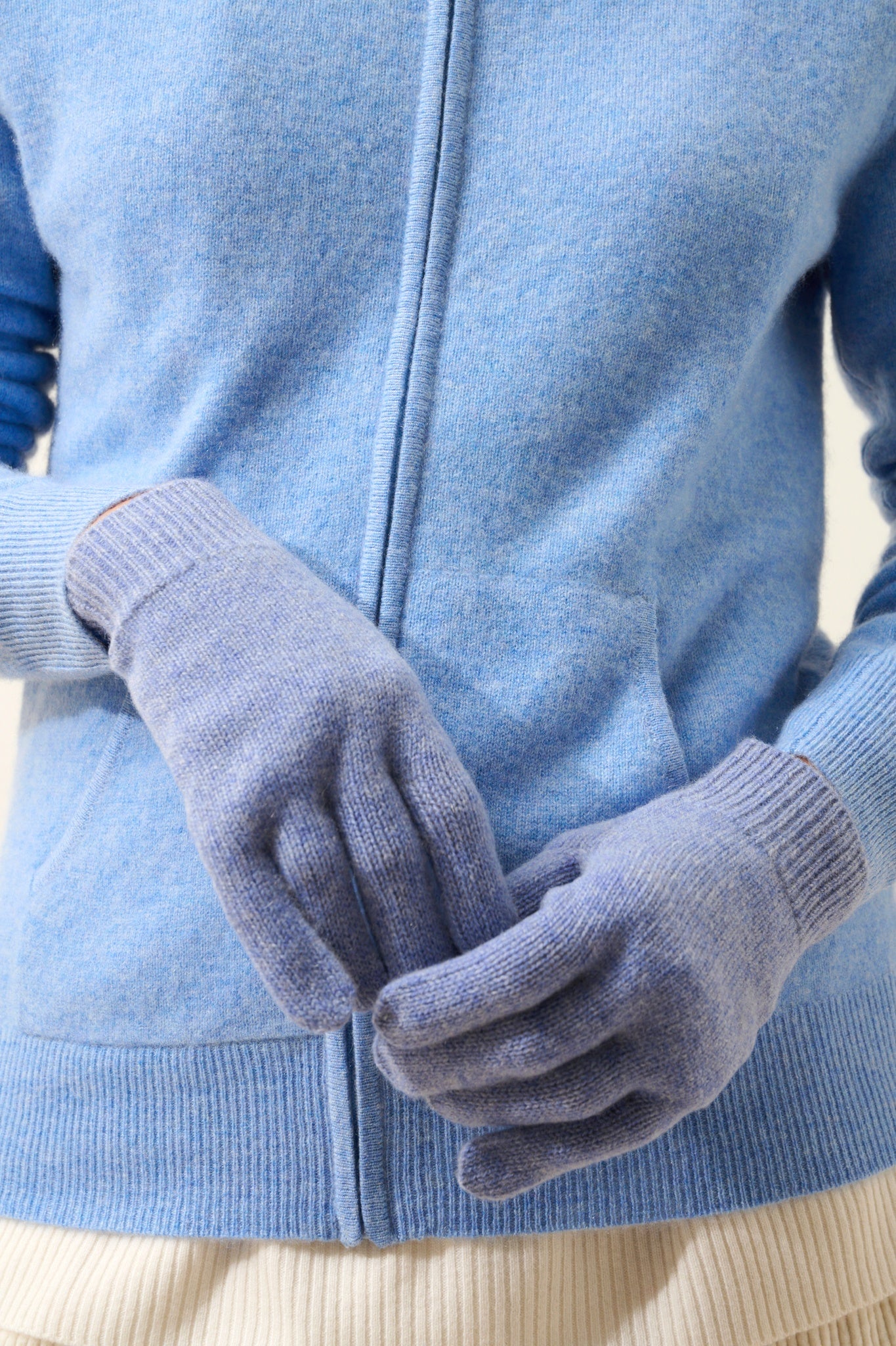 YANN gants  sky chiné