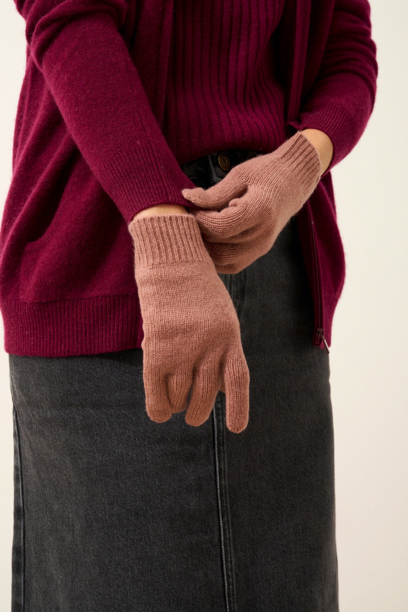 YANN terracotta gloves