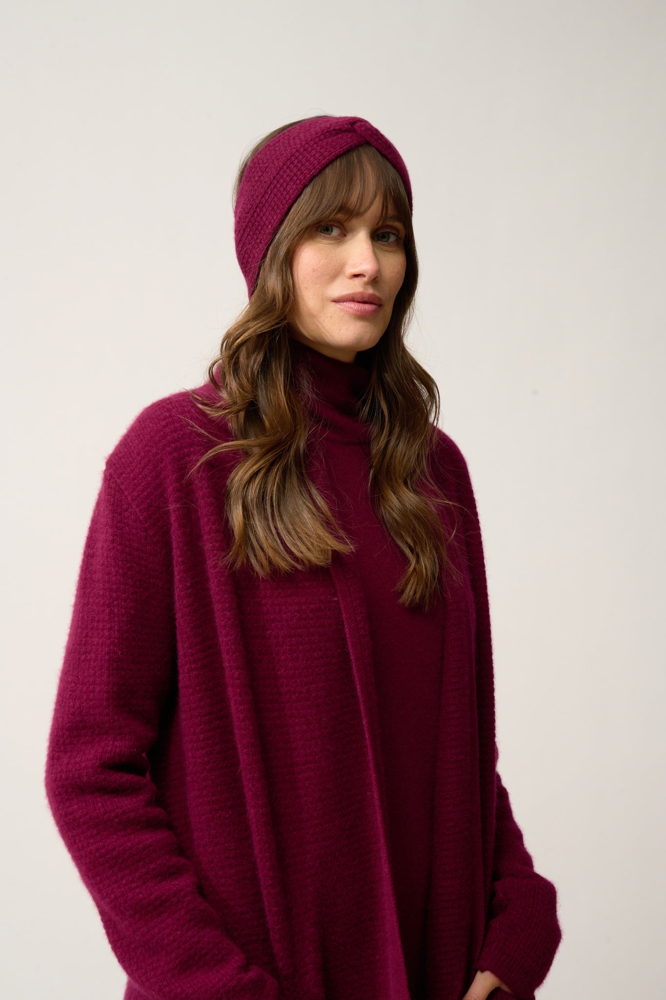 YLFA bandeau 8 fils bordeaux