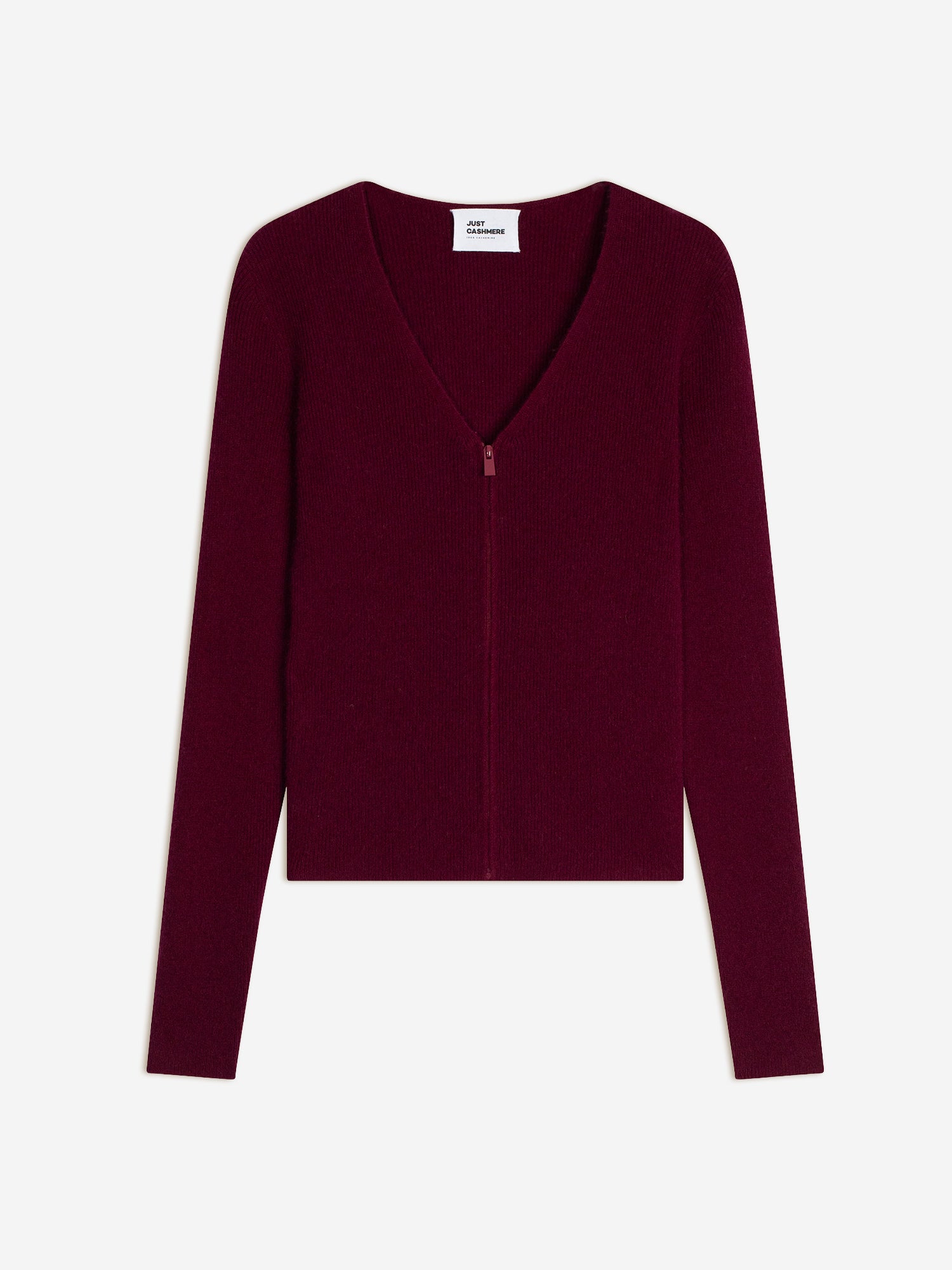 ZION burgundy v-neck cardigan