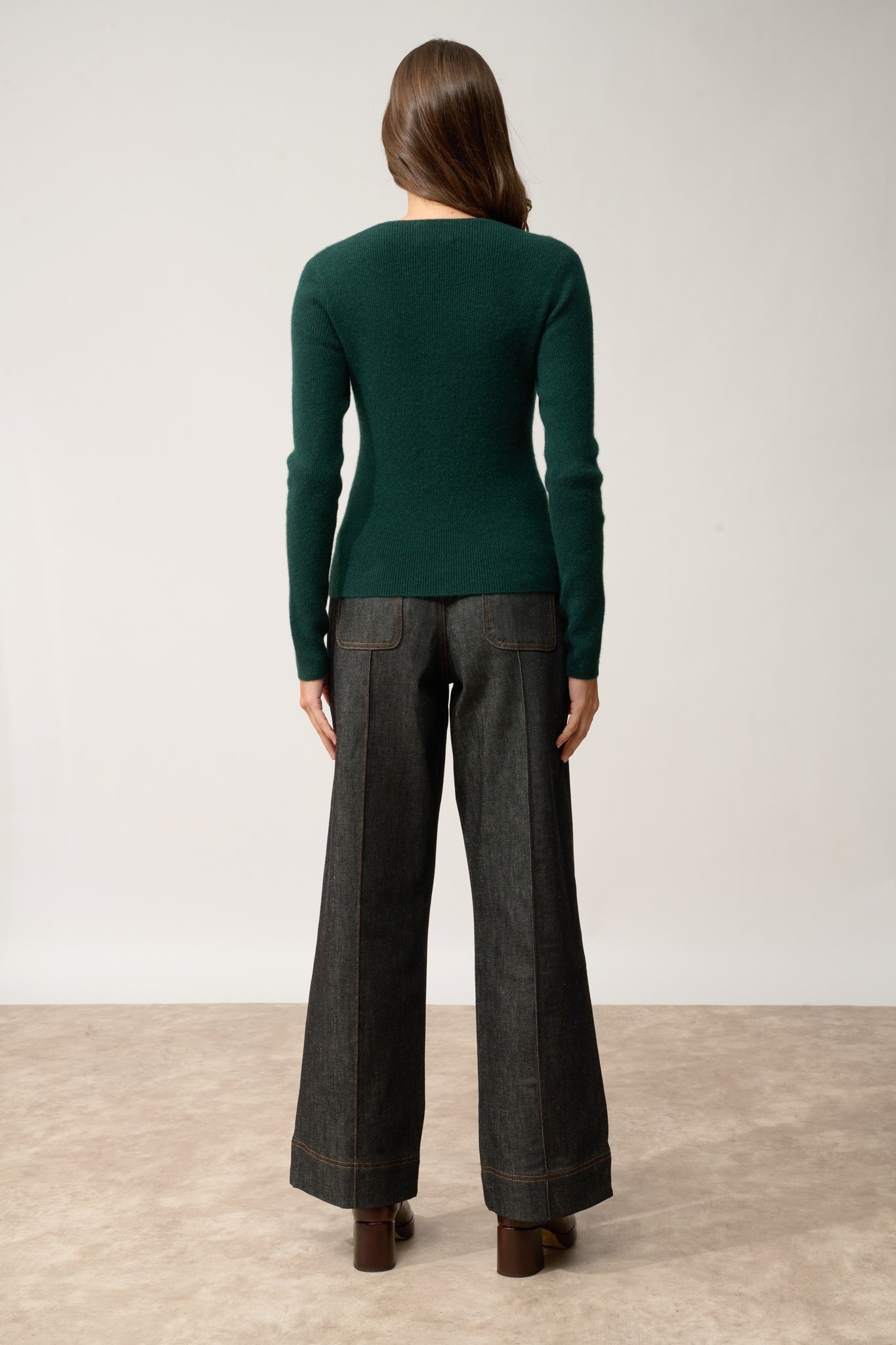 ZION v-neck cardigan cypress