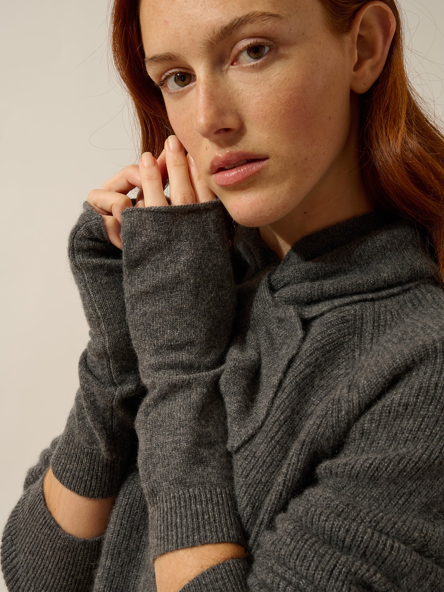 ZOE mitaines anthracite chiné