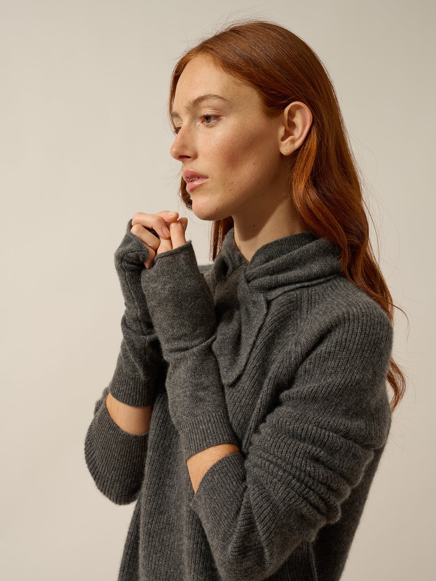 ZOE mitaines anthracite chiné