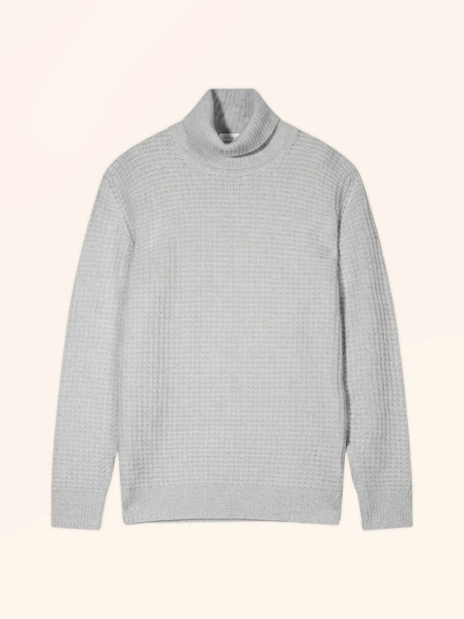 CERES Pull Col Roulé 6 Fils Nuage Chiné