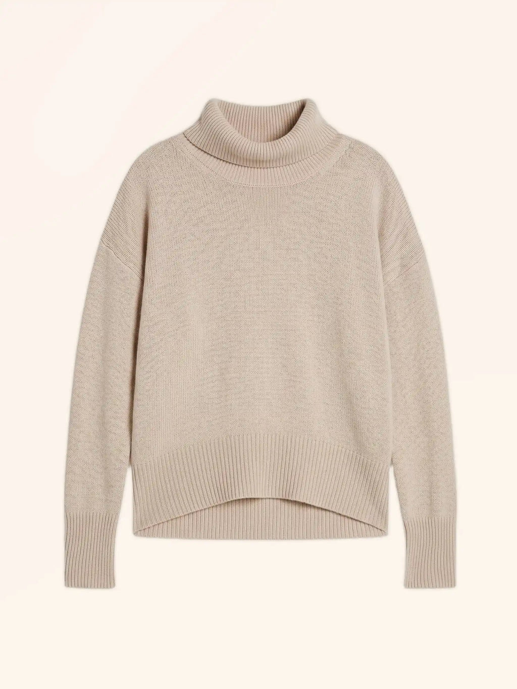 ROMANE Pull Col Roulé 4 Fils Neige