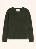 OKTAI Pull Col Rond Kaki Chiné