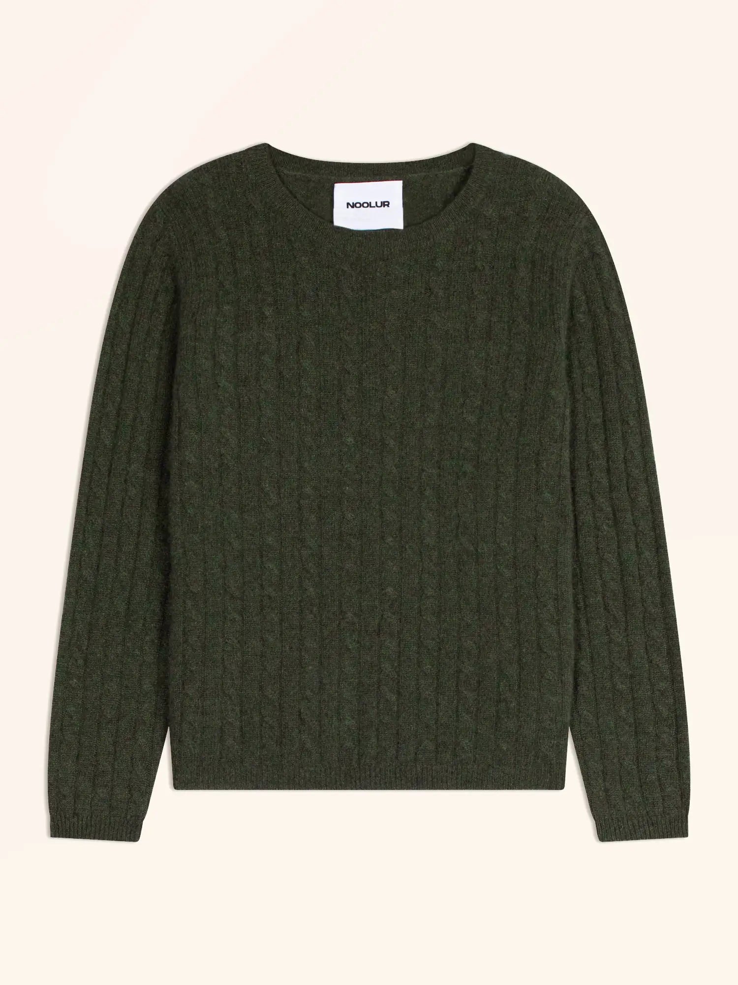 OKTAI Pull Col Rond Kaki Chiné