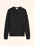 APOLLO Pull Col Rond 4 Fils Noir