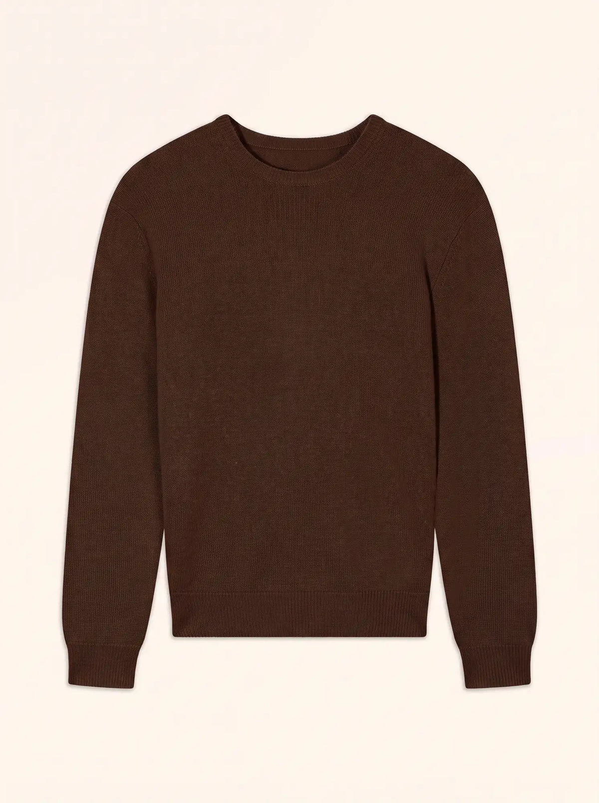 VERONICA Pull Col Rond 4 Fils Café