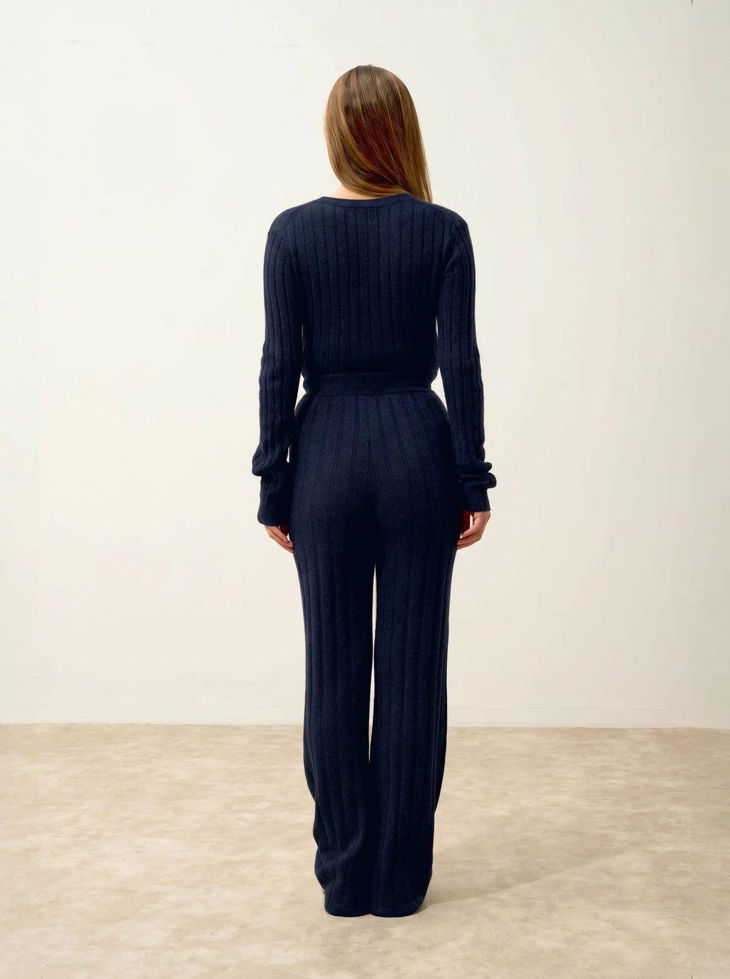 CLARISSA Pantalon Évasé Bleu Marine