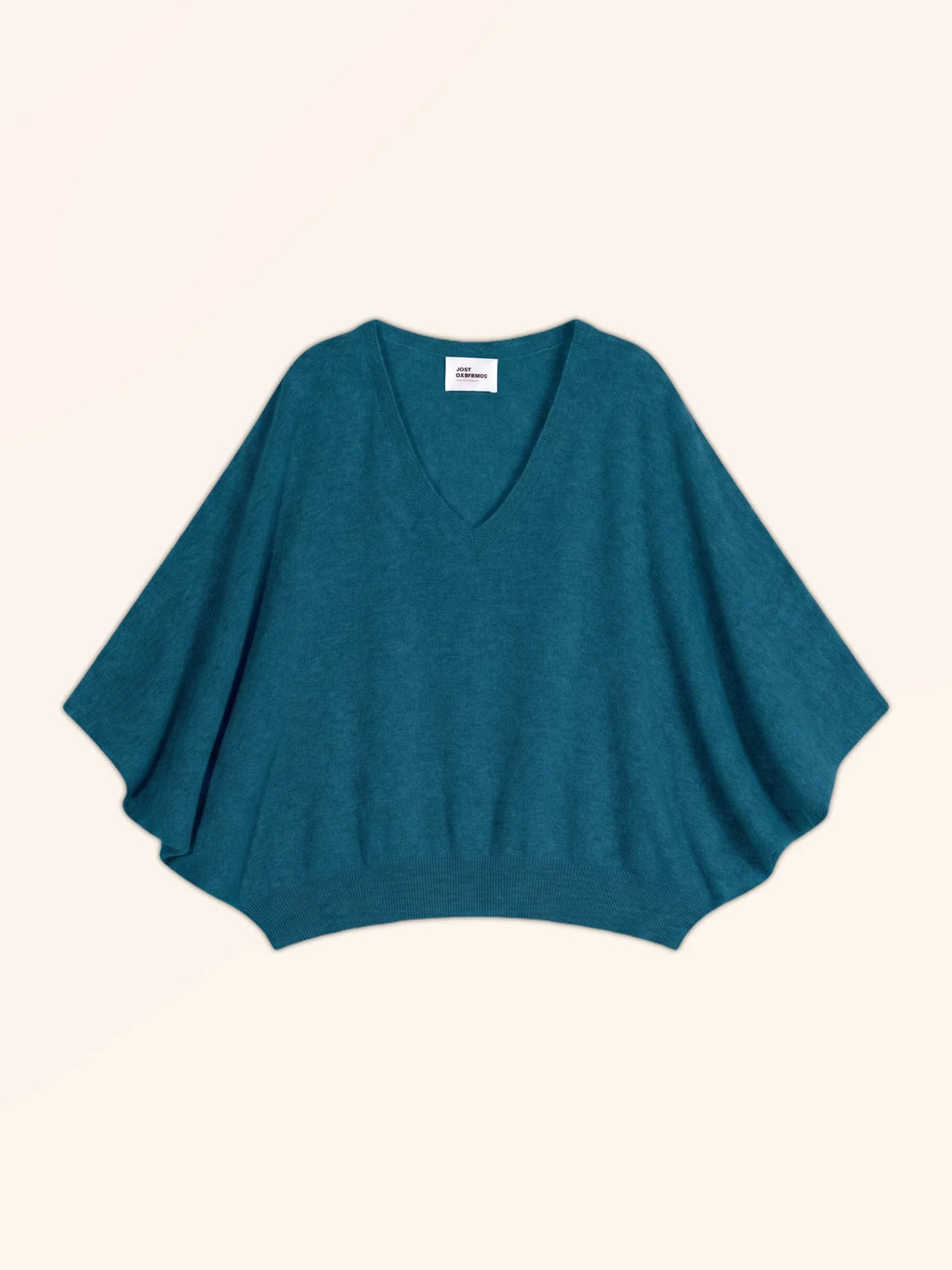 POLO Pull Col V Chauve Souris Paon