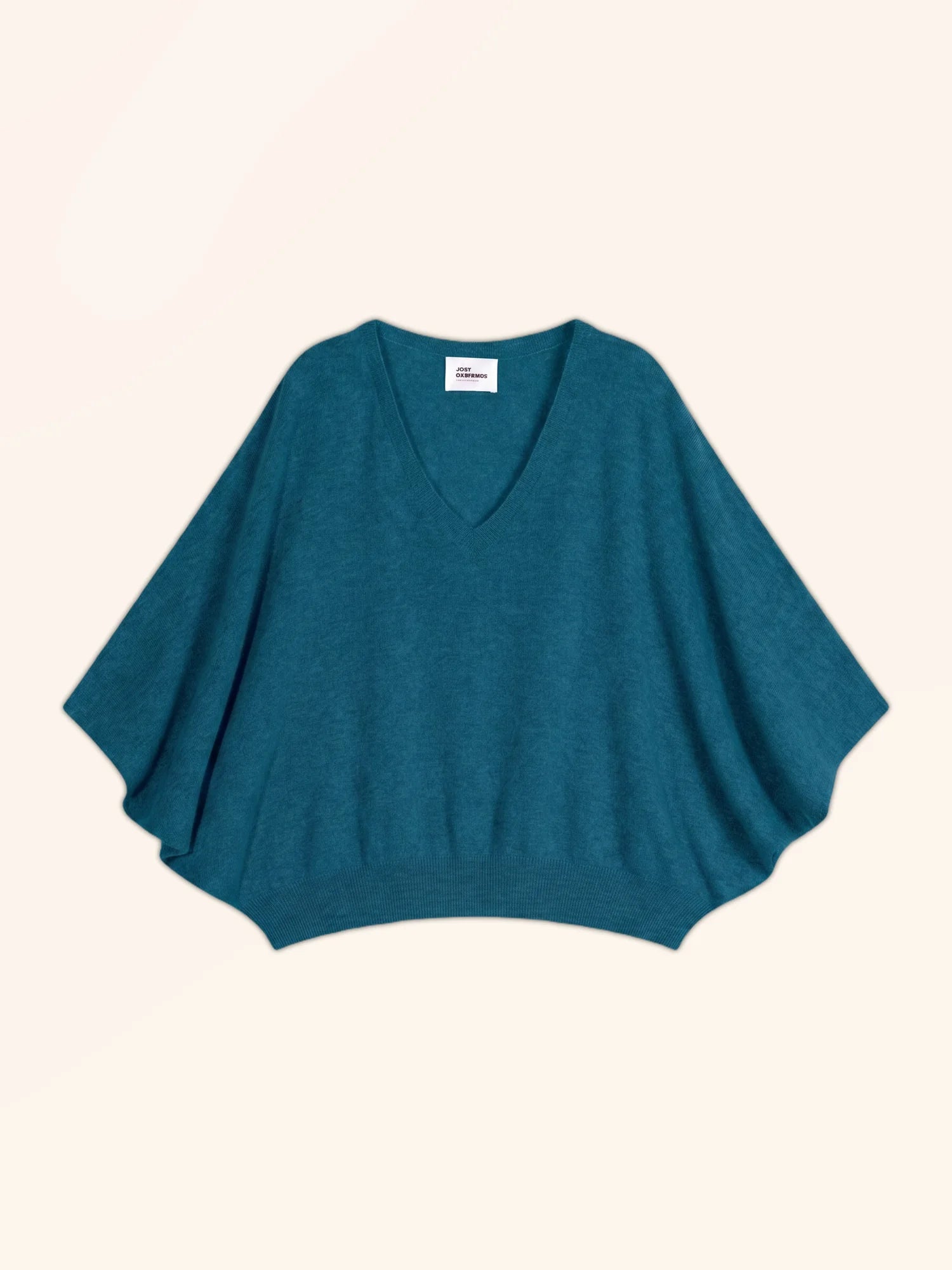 POLO Pull Col V Chauve Souris Paon