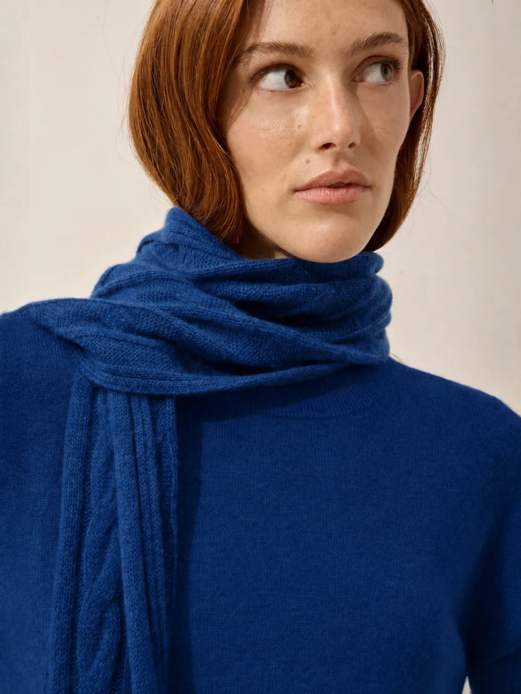 AELITH Écharpe 4 Fils Outremer