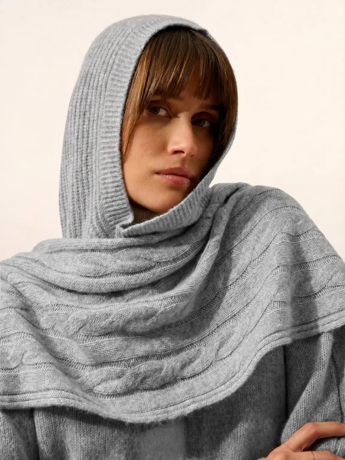 AELITH Écharpe 4 Fils Nuage Chiné