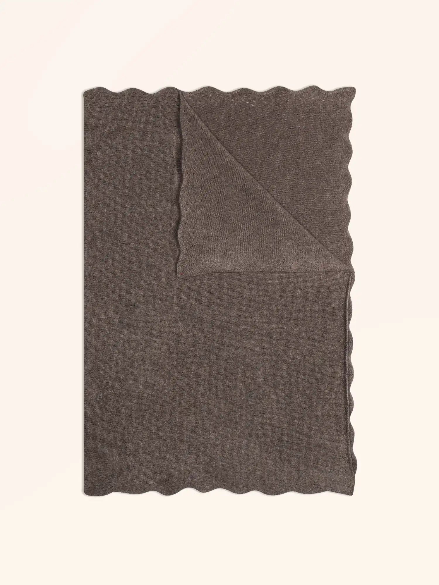 VEYLOR Plaid 4 Fils Taupe Chiné