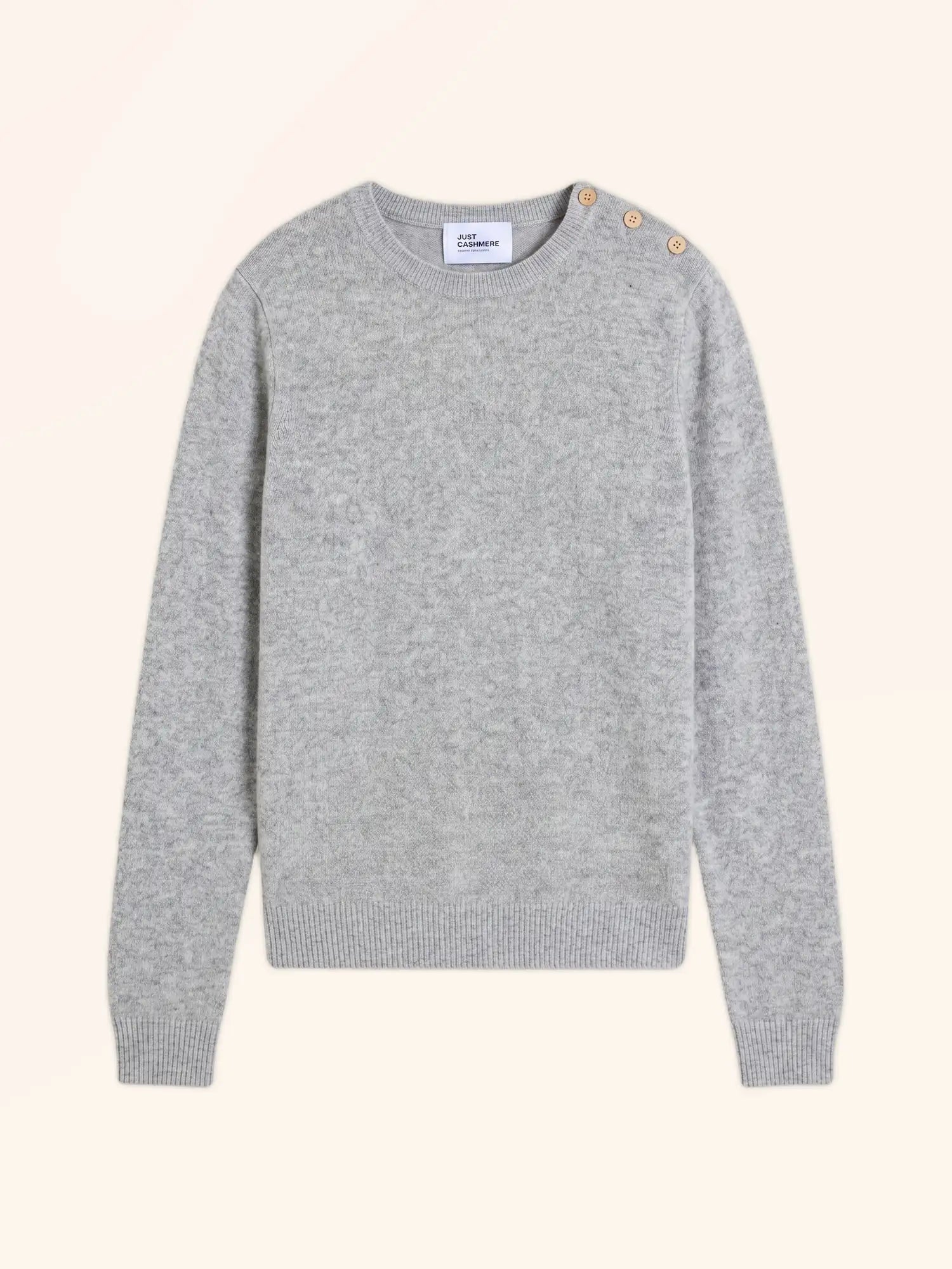 ORELIEN Pull Col Rond Marin Nuage Chiné