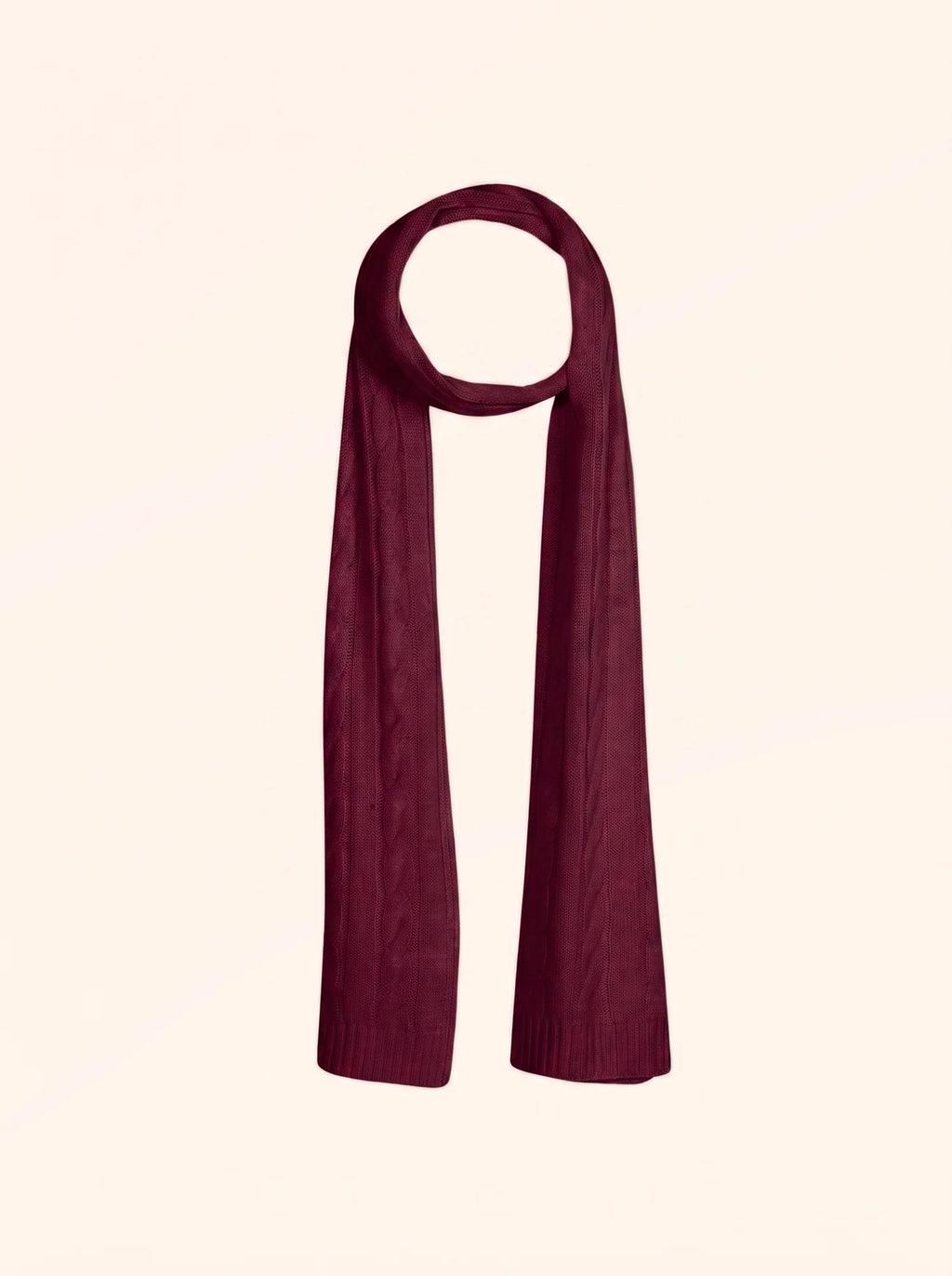 AELITH Écharpe 4 Fils Bordeaux