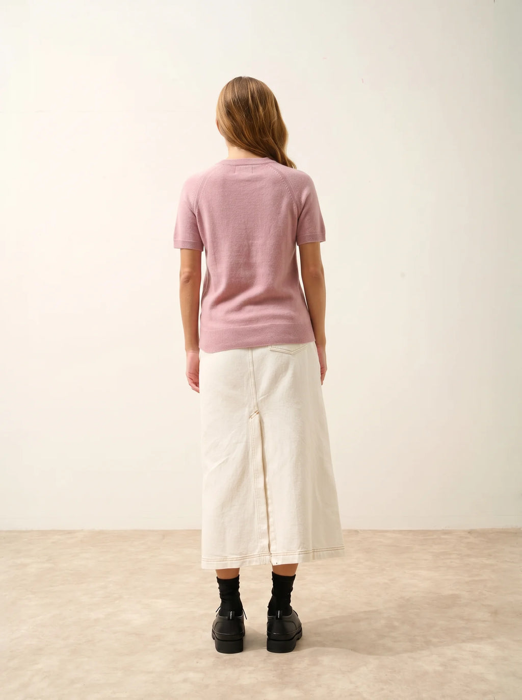 LAÏSA T-Shirt Col Rond Bois de Rose