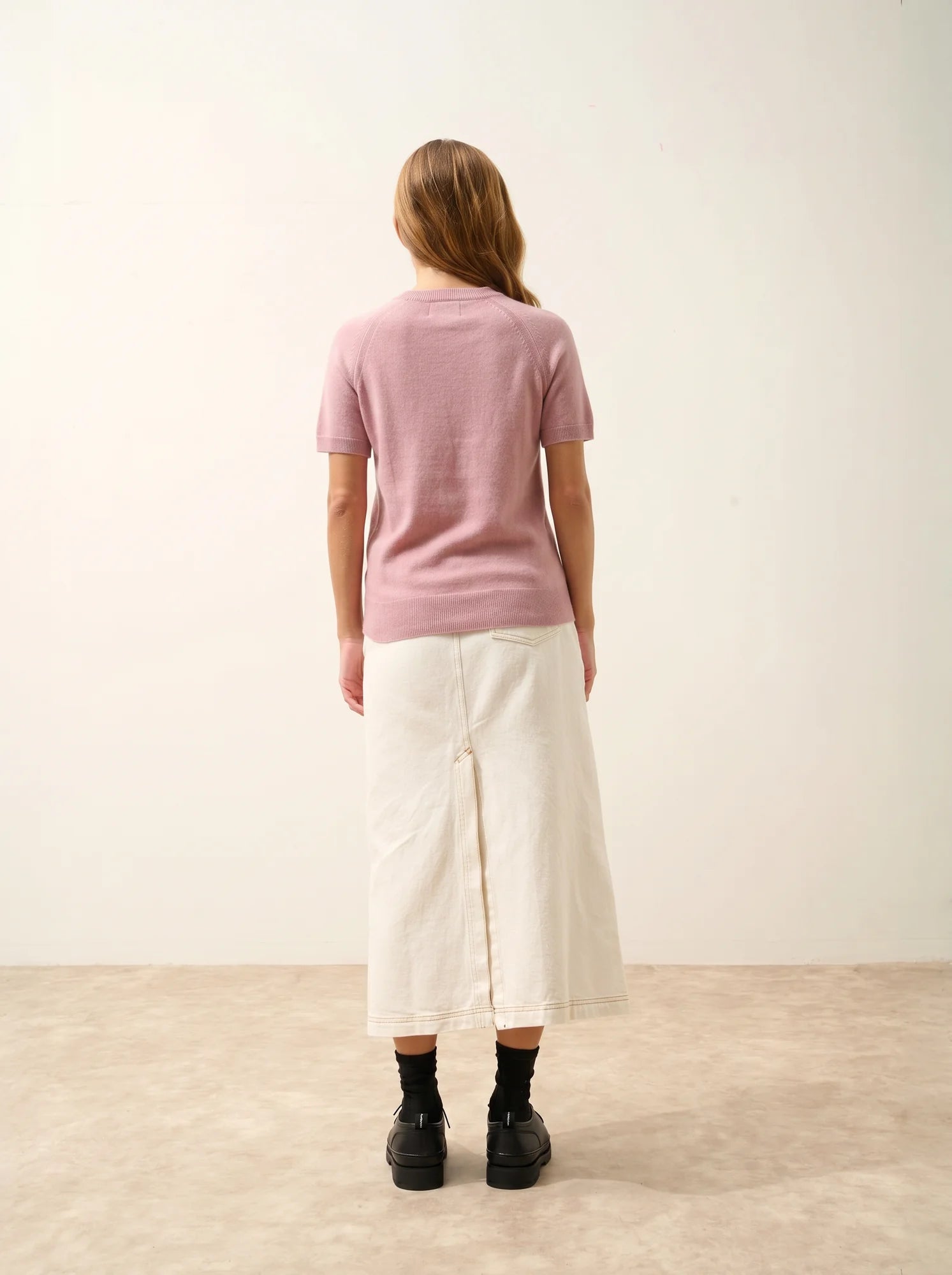 LAÏSA T-Shirt Col Rond Bois de Rose