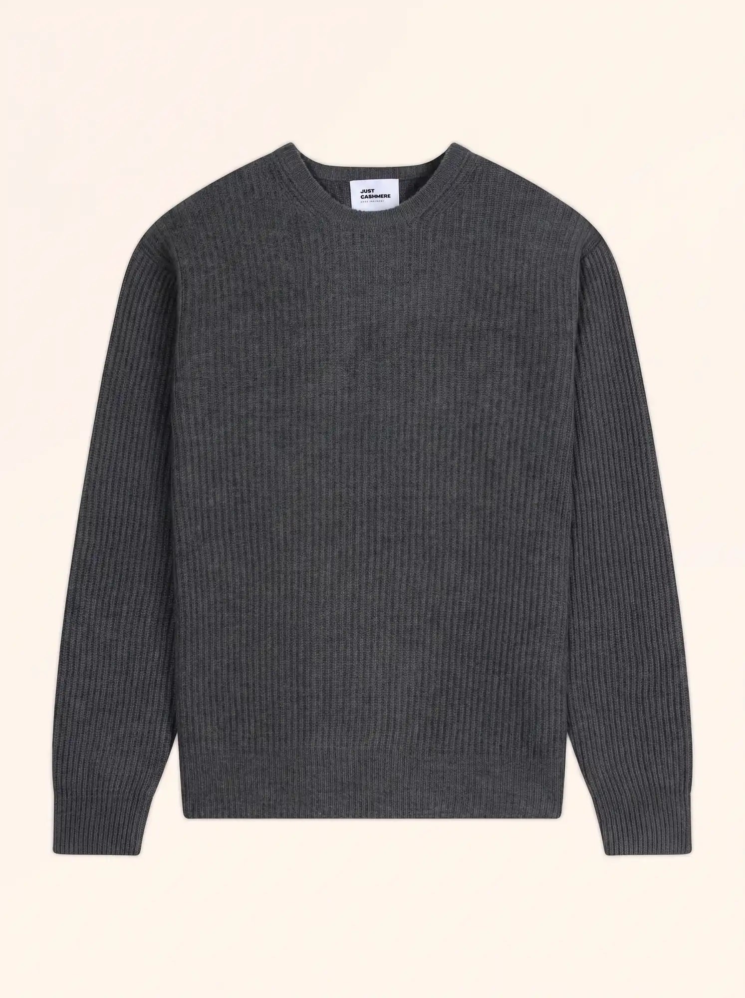 NASH Pull Col Rond 4 Fils Anthracite Chiné