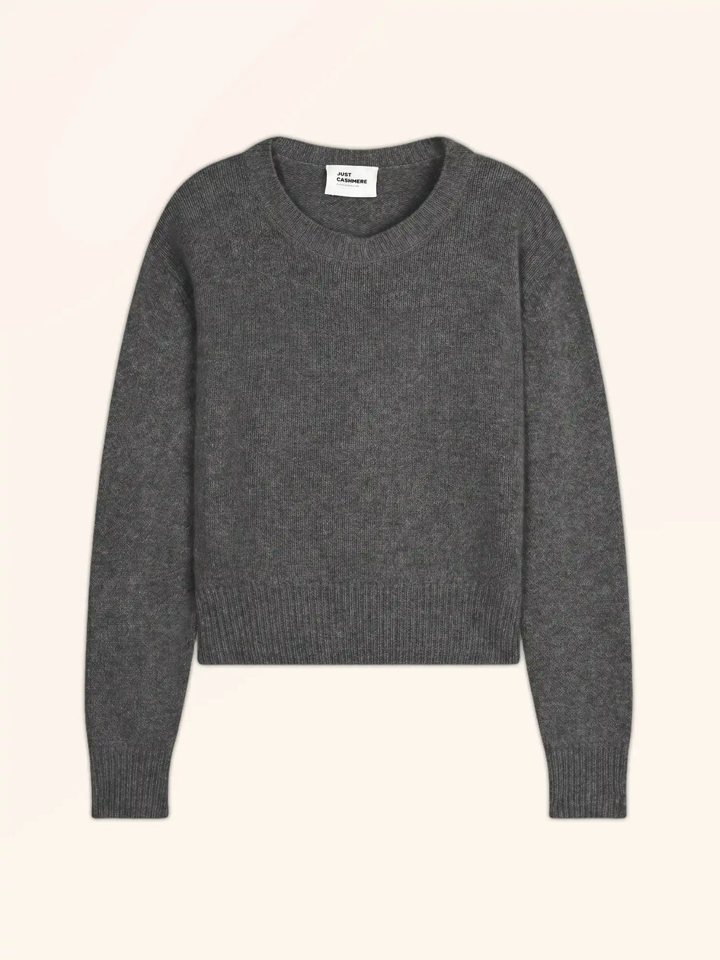 MARGAUX Pull Col Rond 6 Fils Anthracite Chiné