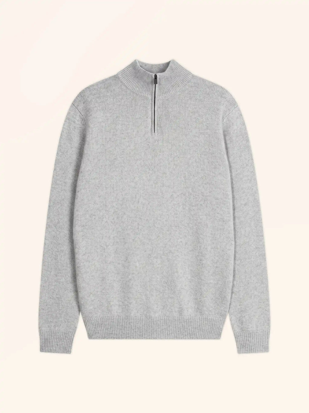 LEONIE Pull Camionneur 4 Fils Gris Perle Chiné