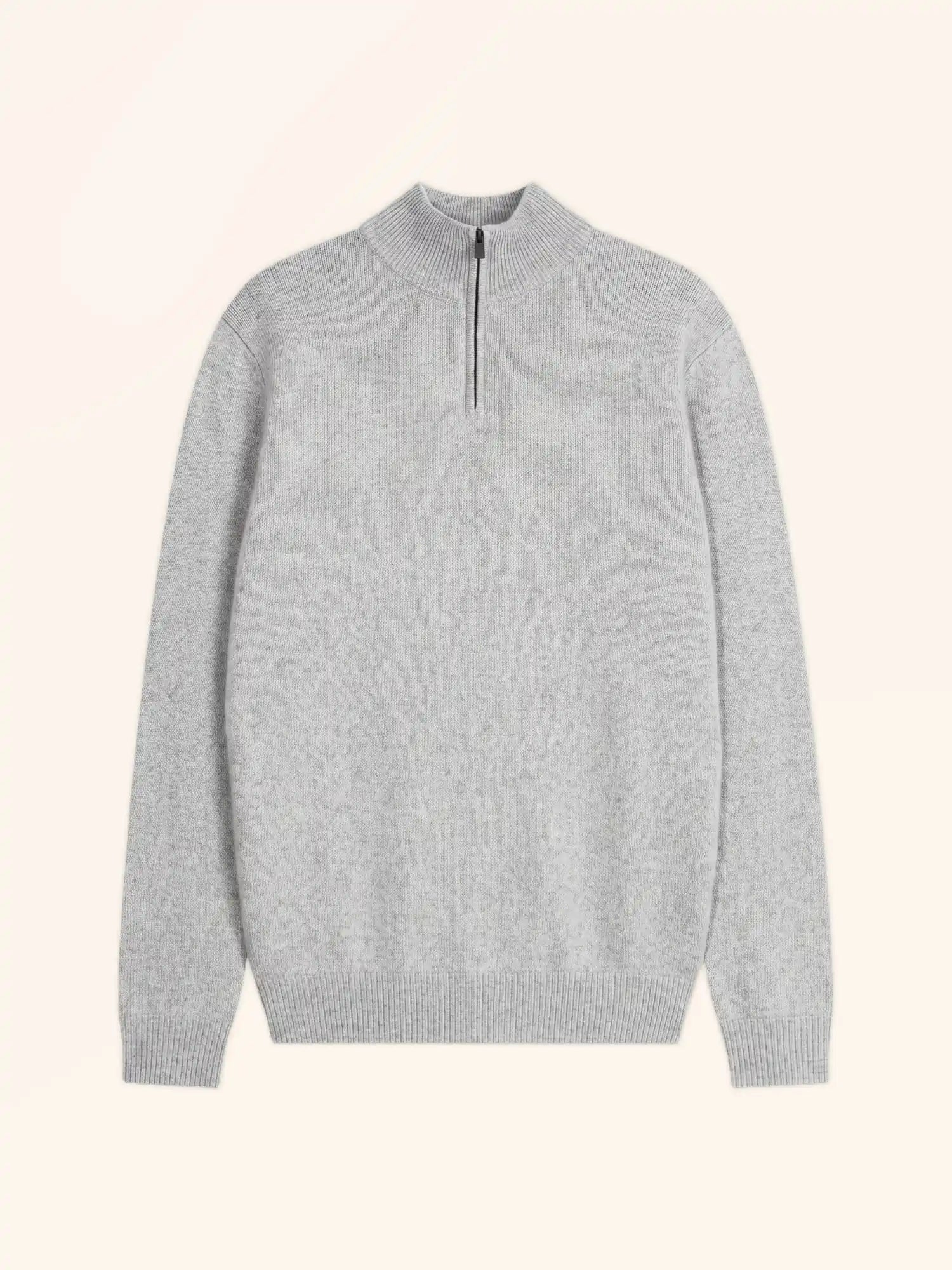 LEONIE Pull Camionneur 4 Fils Gris Perle Chiné