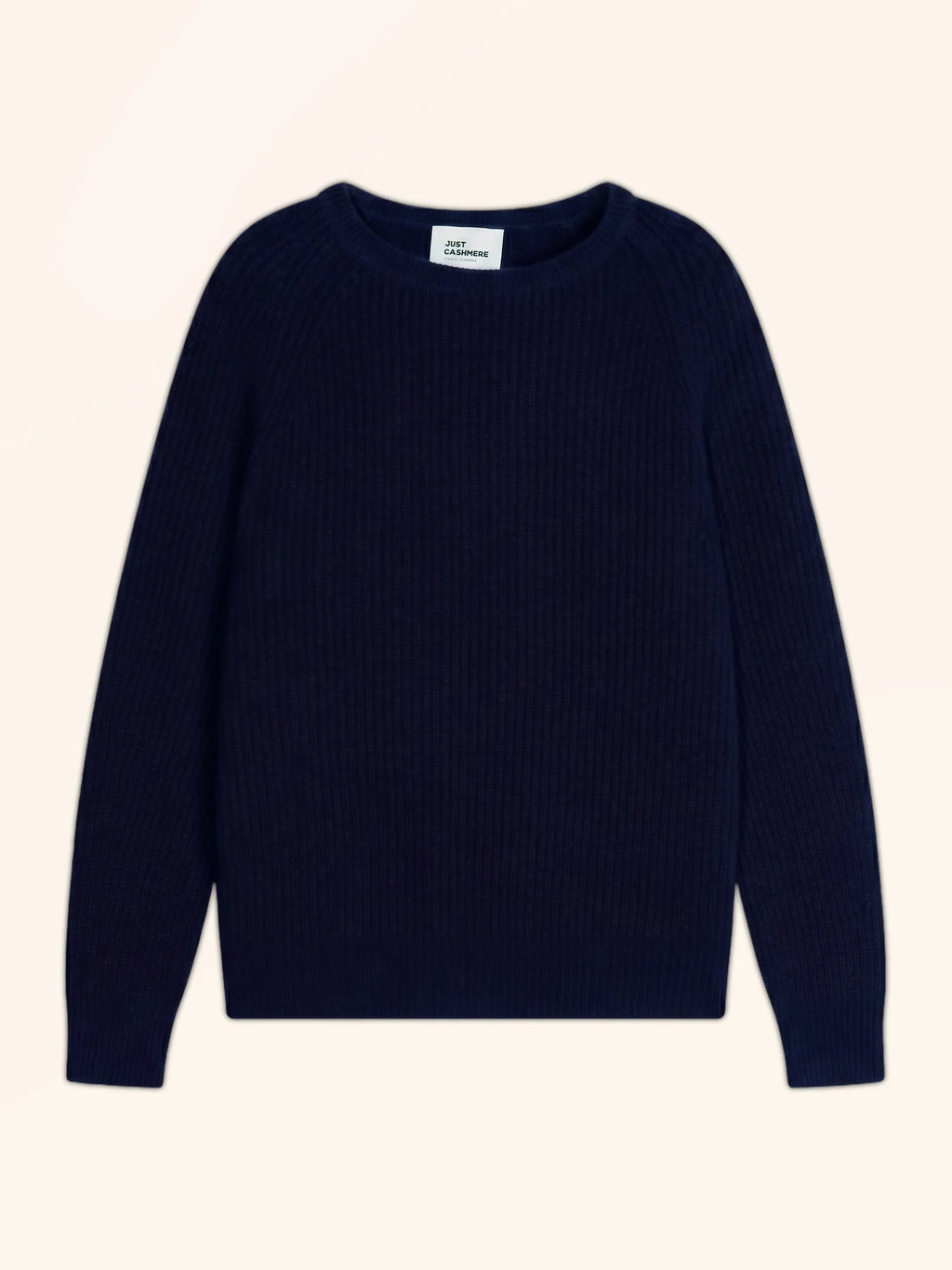 FRIO Pull Col Rond 4 Fils Bleu Marine
