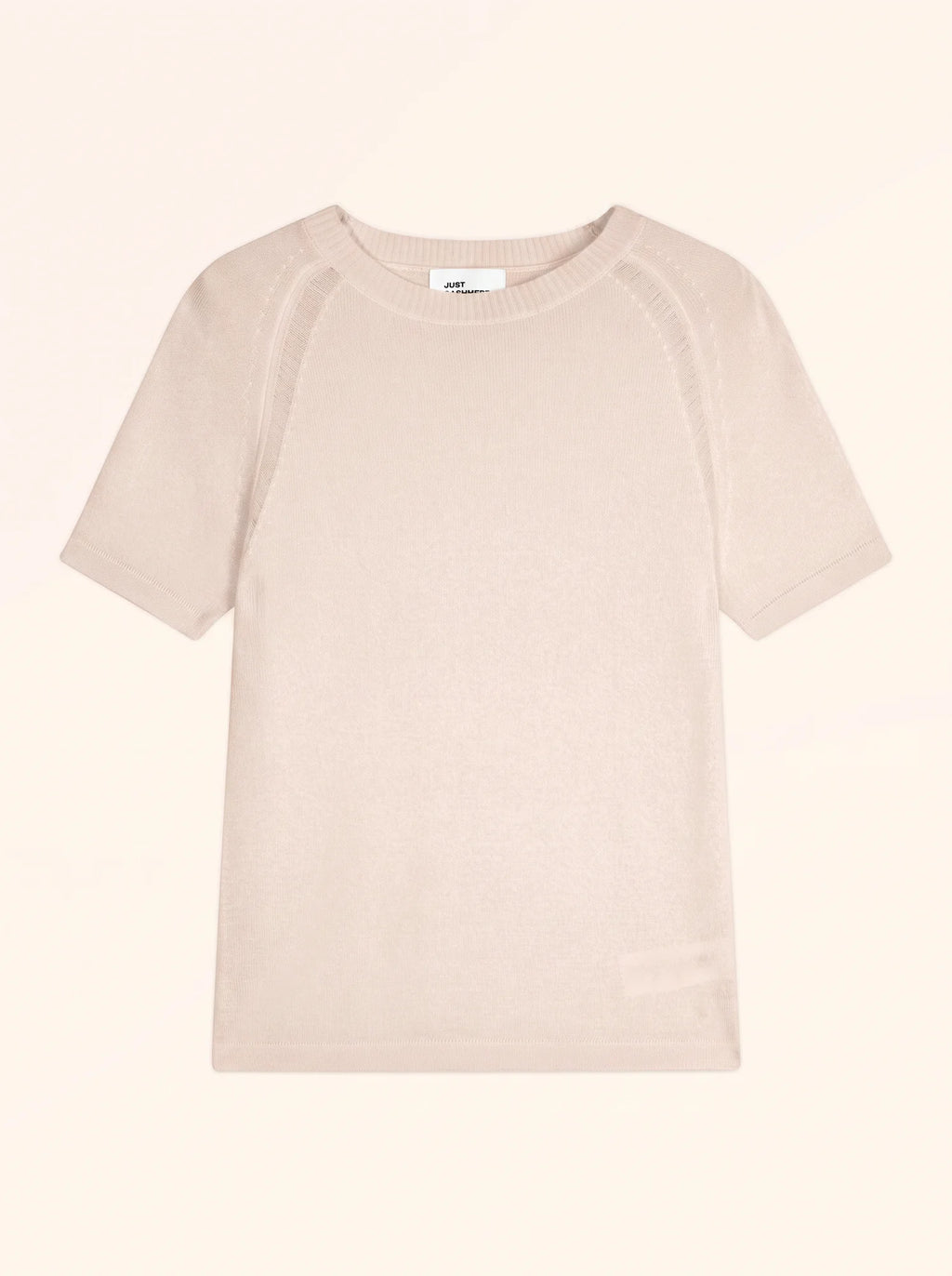 LAÏSA T-Shirt Col Rond Beige Chiné
